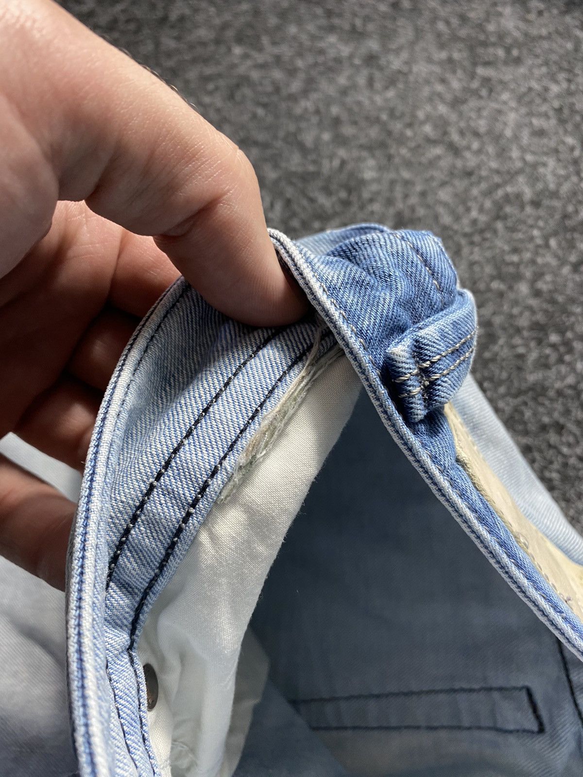 Diesel × Japanese Brand 🔥OPIUM Diesel Washed Blue White Distressed Jeans Punk Rare Size US 34 / EU 50 - 8 Thumbnail