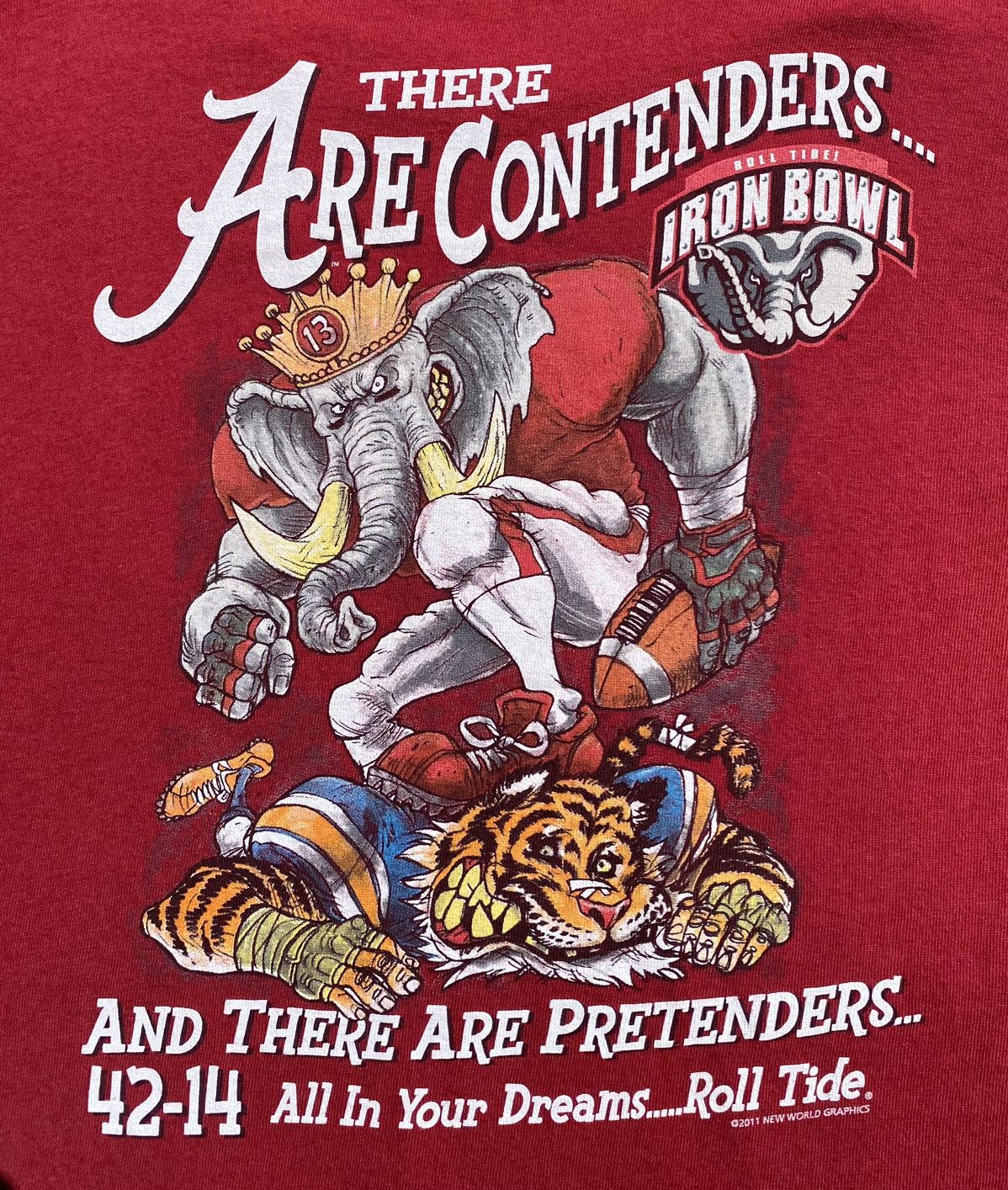 Other Alabama Crimson Tide Vs Aurburn 2011 Rival Football T-Shirt Size US S / EU 44-46 / 1 - 2 Thumbnail