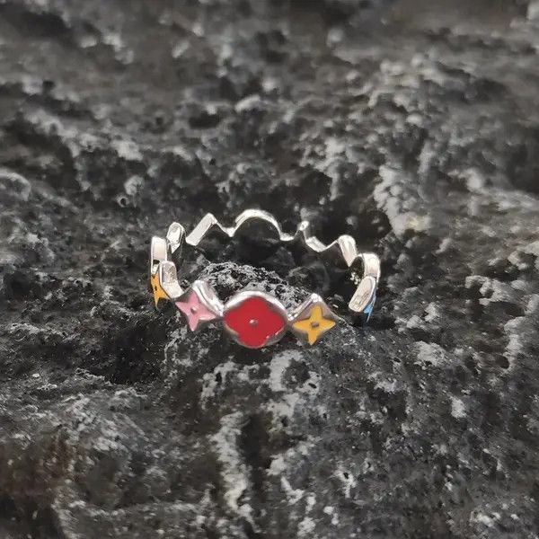 Hypebeast × Jewelry Star Four-Leaf Clover Simple Adjustable Ring Size ONE SIZE - 1 Thumbnail