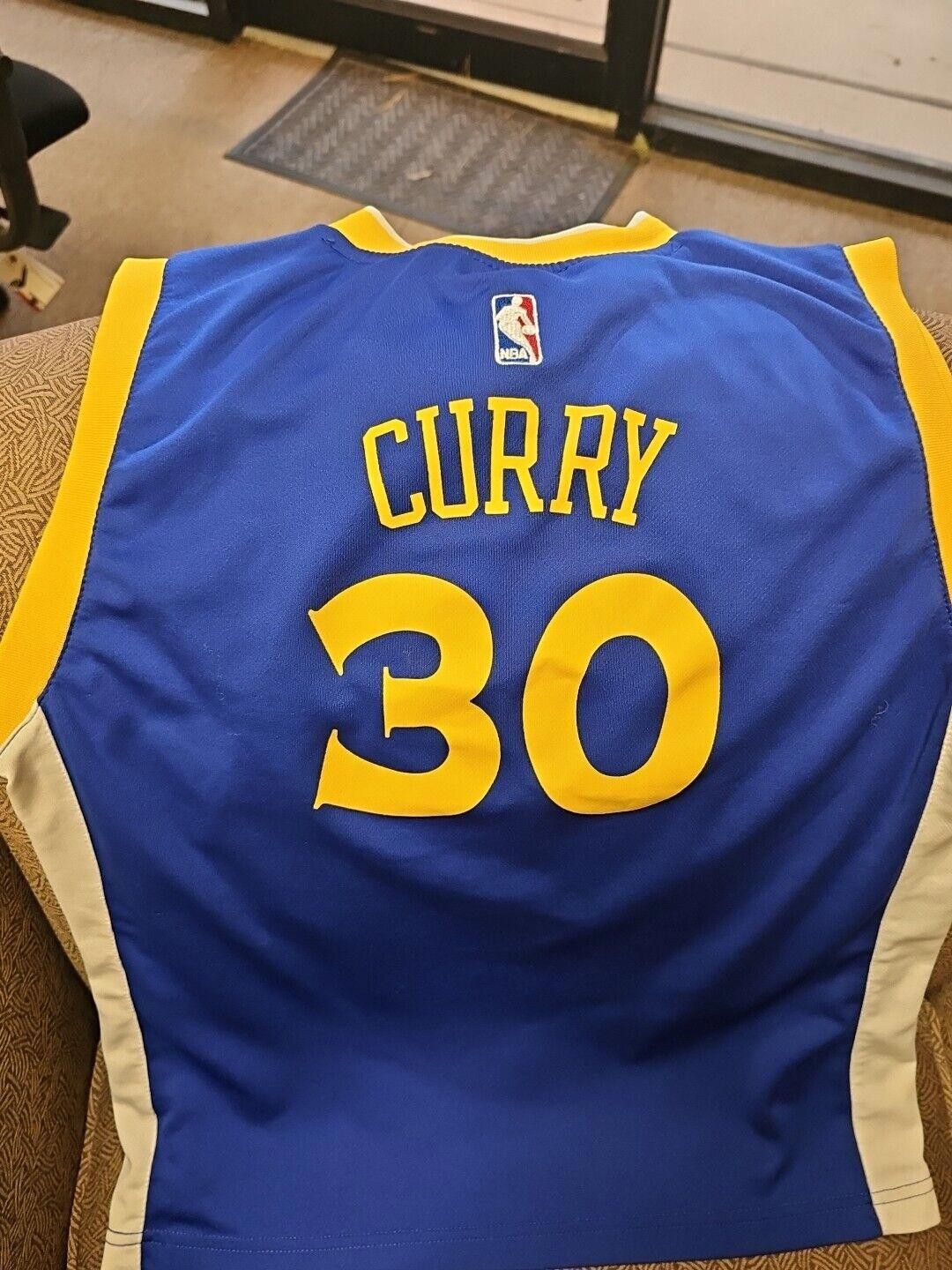 Adidas Adidas Boys Warriors Stephen Curry 30 NBA Jersey L Size ONE SIZE - 4 Thumbnail