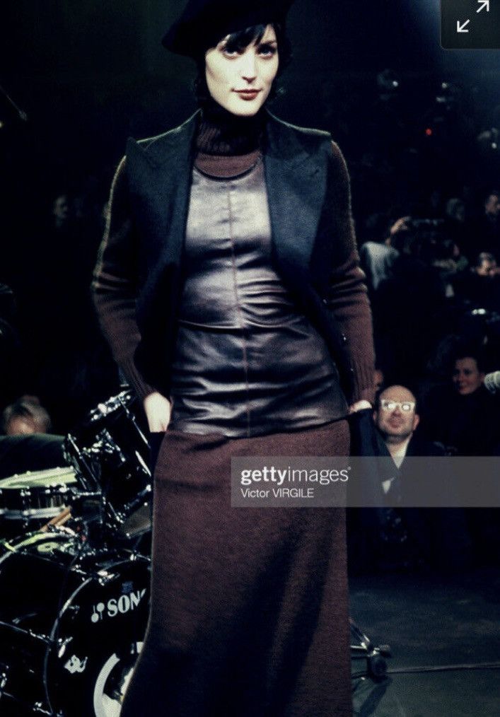 Jean Paul Gaultier Jean Paul Gaultier Mesh Chocolate Skirt Runway FW 1998-1999 Size 24" / US 00 / IT 34 - 3 Thumbnail