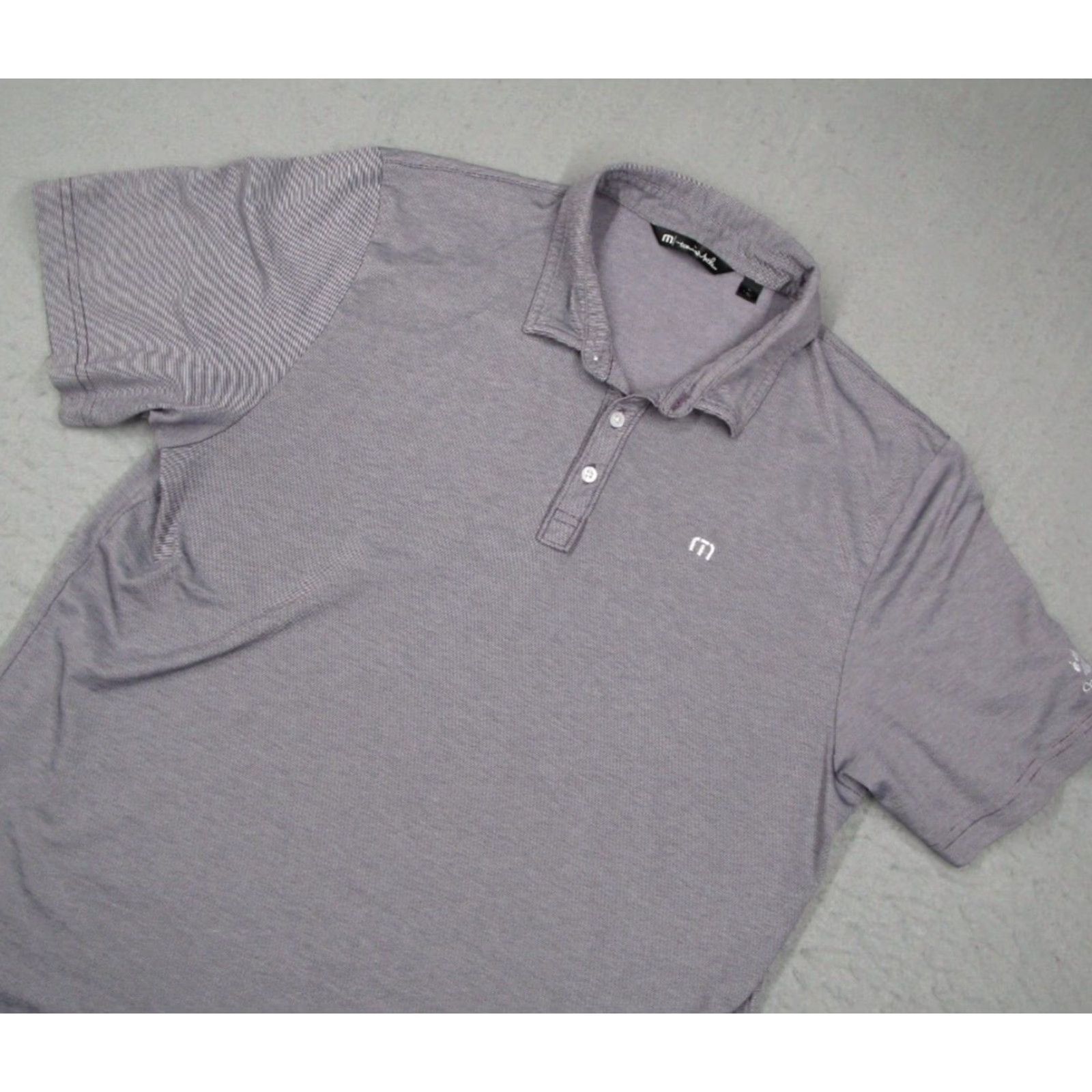 TravisMathew TRAVIS MATHEW Shirt Mens Extra Large Purple Pima Blend Polo Coyote Hills Golf Size US XL / EU 56 / 4 - 2 Thumbnail