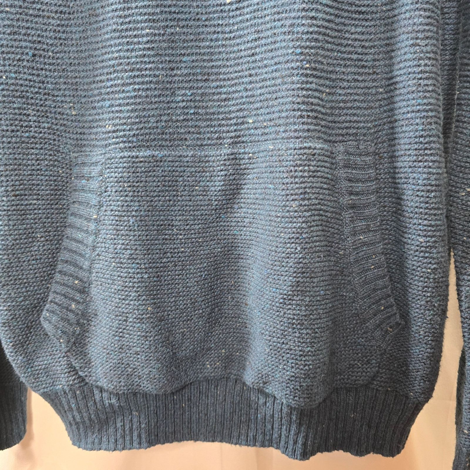 American Eagle Outfitters Men's American Eagle Speckled Blue Knit Sweater Hoodie Large Size US L / EU 52-54 / 3 - 2 Thumbnail