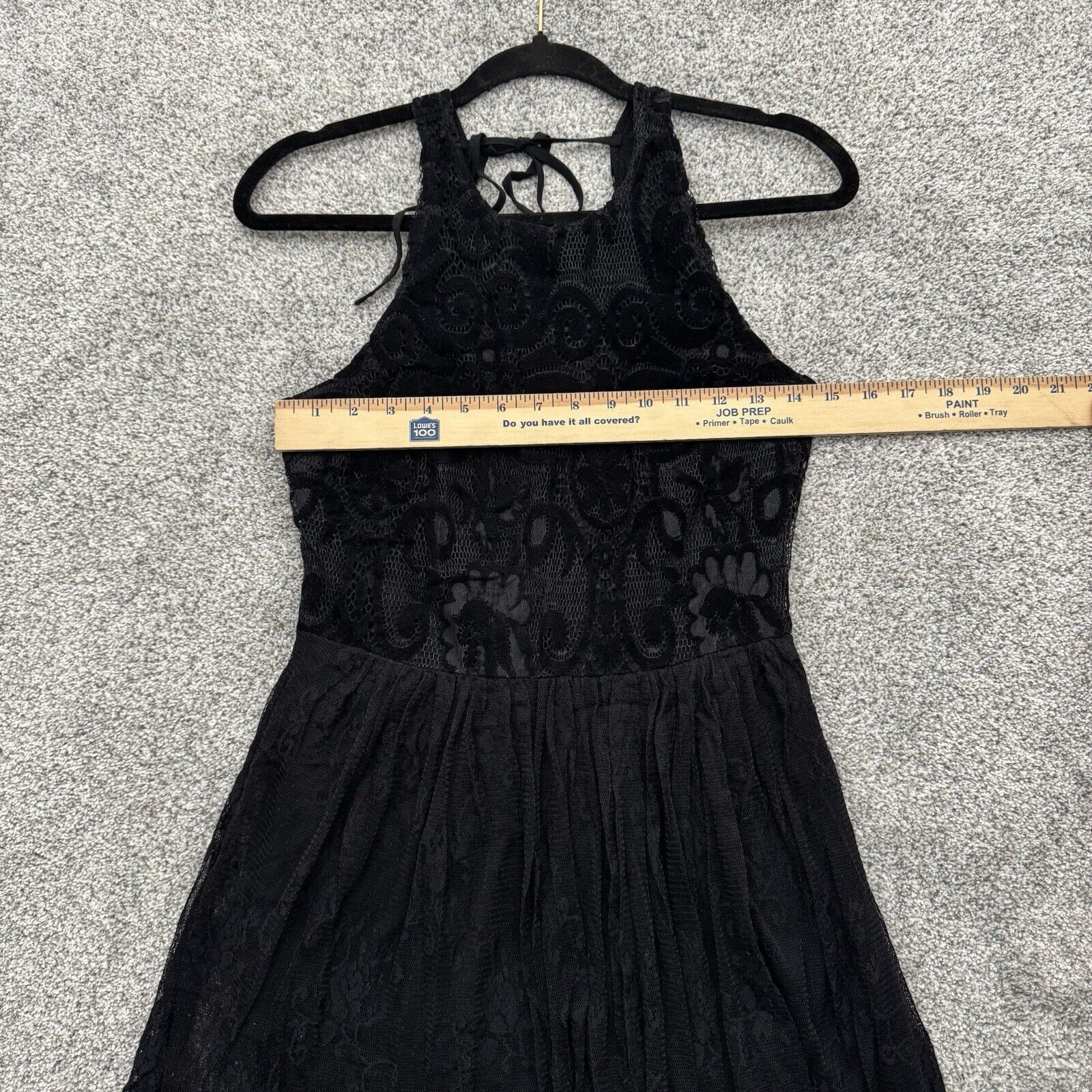 Hollister Hollister Dress M Velvet Lace Dark Fairy Grunge Romantic Size M / US 6-8 / IT 42-44 - 3 Thumbnail
