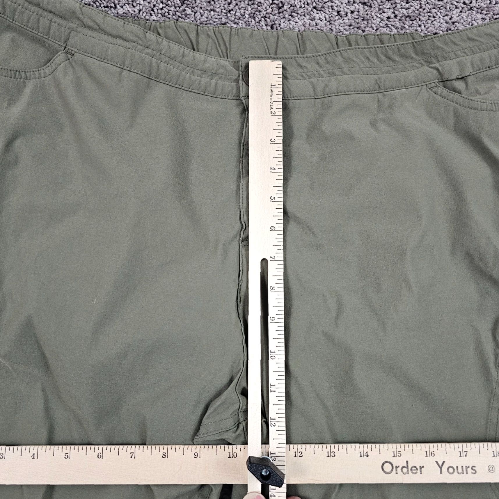 Eddie Bauer Eddie Bauer Pants Womens 2XL Green Fleece-Lined Outdoor Hiking Cargo 39x30 Regular Womens Size 40" / US 18 - 4 Thumbnail