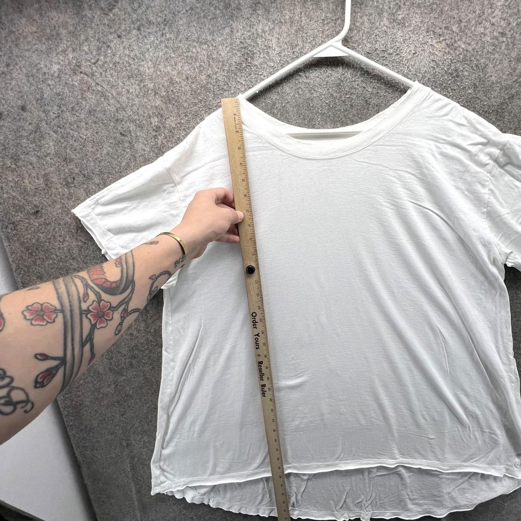 Free People Free People Movement Shirt Womens Medium White High Low Hem Relaxed Top Shirt Size M / US 6-8 / IT 42-44 - 6 Thumbnail