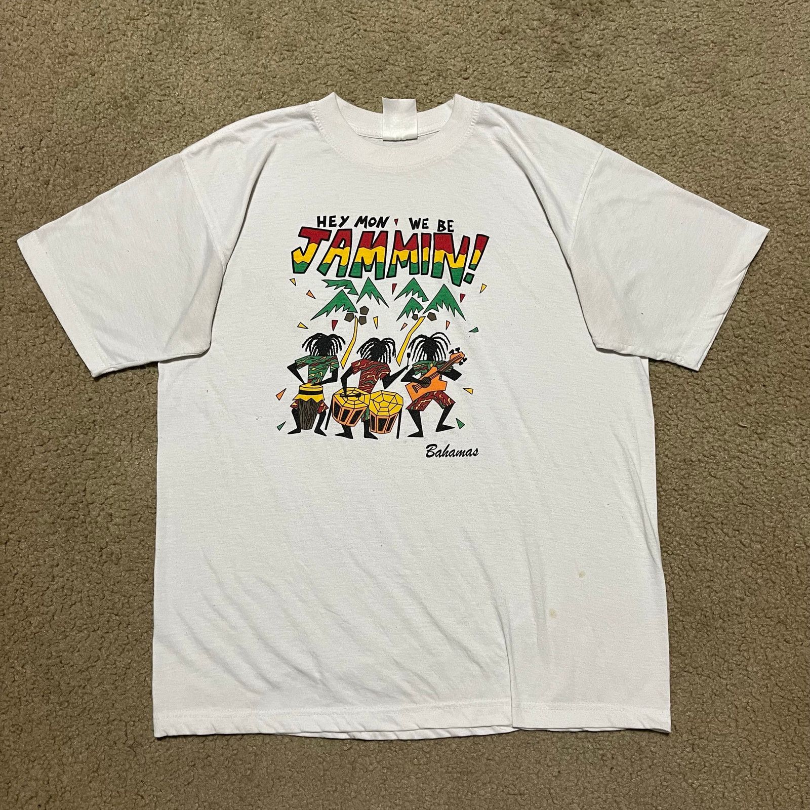 Other Y2K Bahamas Jammin’ Graphic Tourist Rasta Colors Shirt Large Size US L / EU 52-54 / 3 - 1 Thumbnail