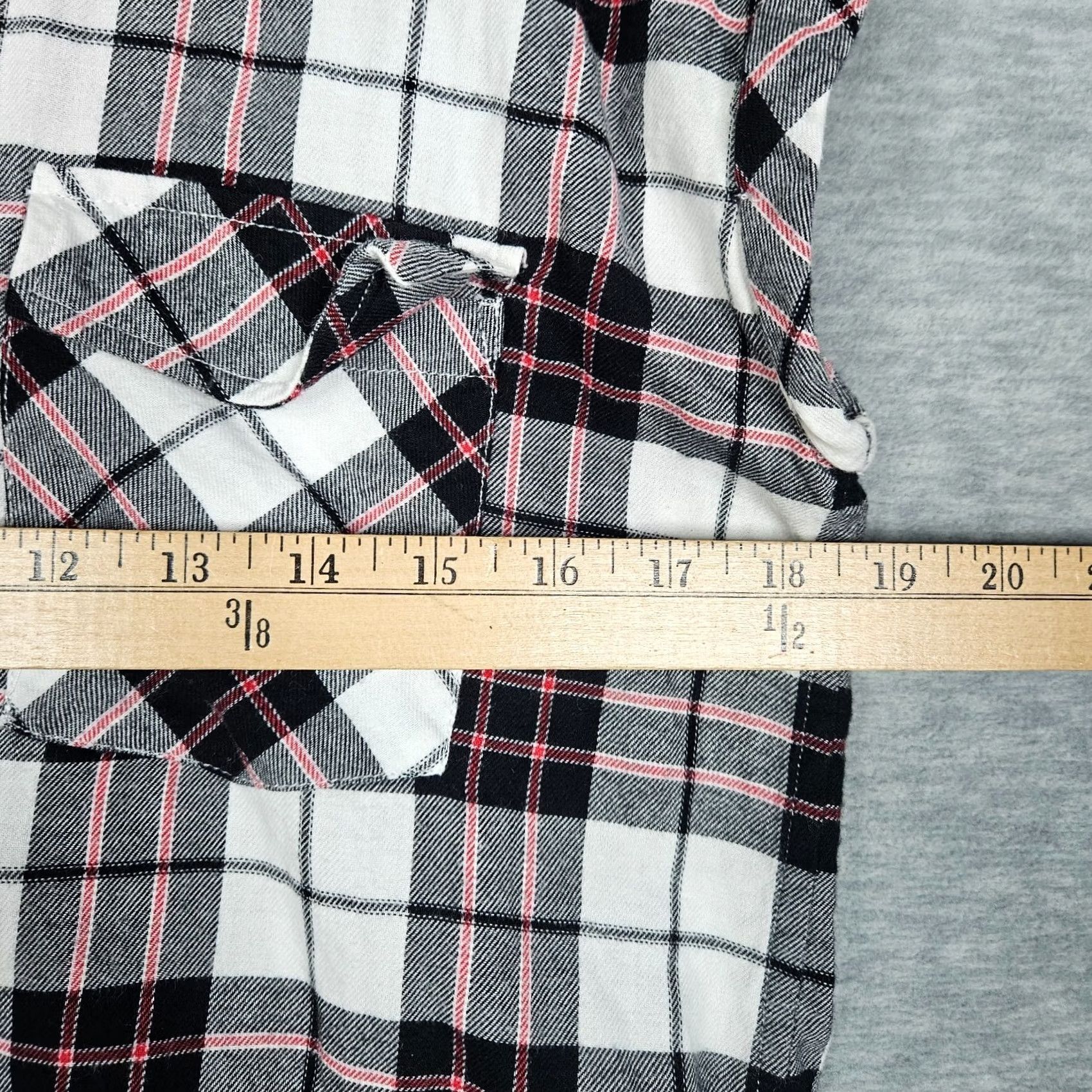 Joie SOFT JOIE Button-Up Shirt Plaid Cap Sleeve 100% Cotton Multicolor XS S Regular Womens Boy? Size S / US 4 / IT 40 - 5 Thumbnail