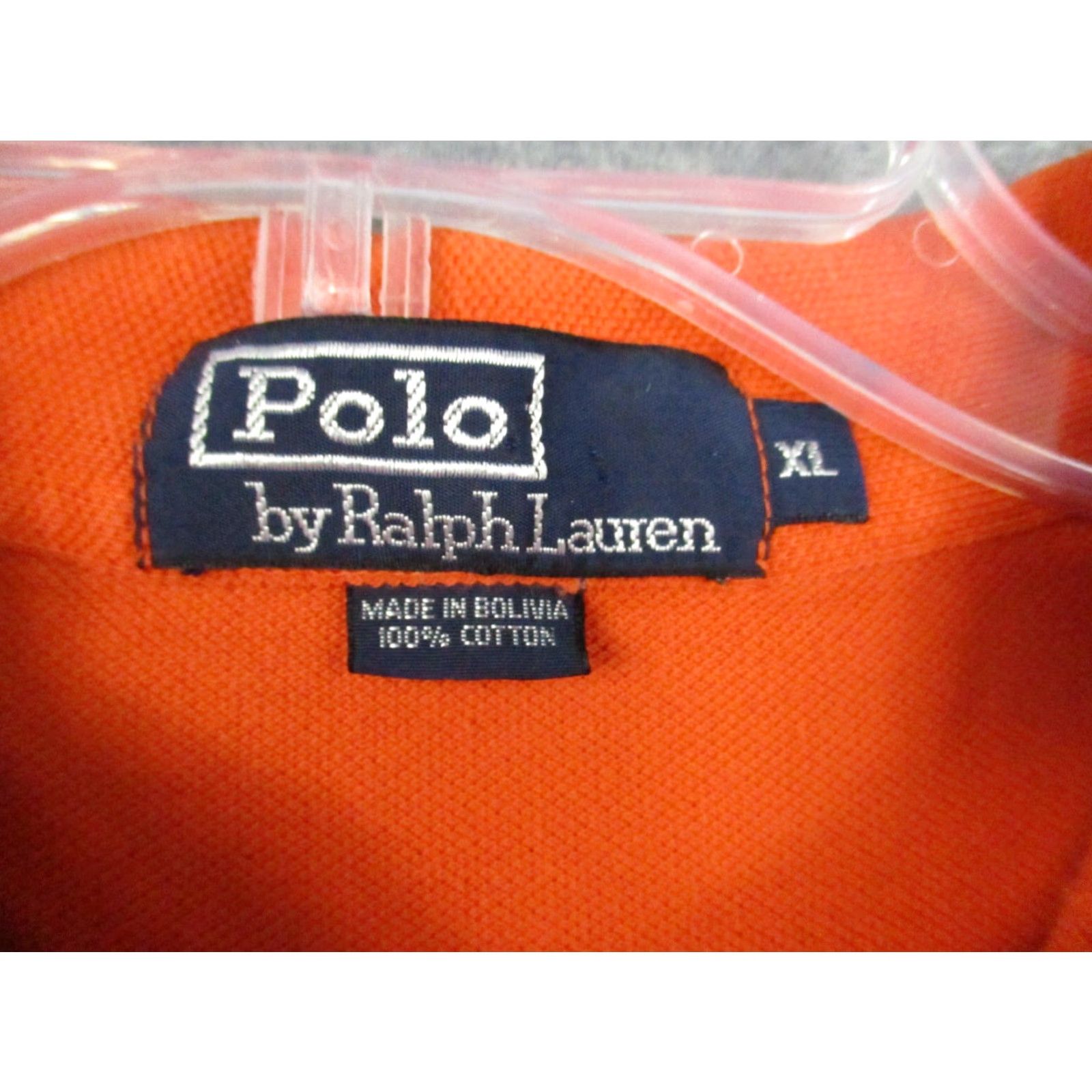Polo Ralph Lauren Polo Ralph Lauren Shirt XL Men's Orange Blue Stripe POLO Logo Short Sleeve - Polo, Shirt, Men, XL, Orange, Stripe, Logo, Short Sleeve, Colorful, 90s? Size US XL / EU 56 / 4 - 4 Thumbnail