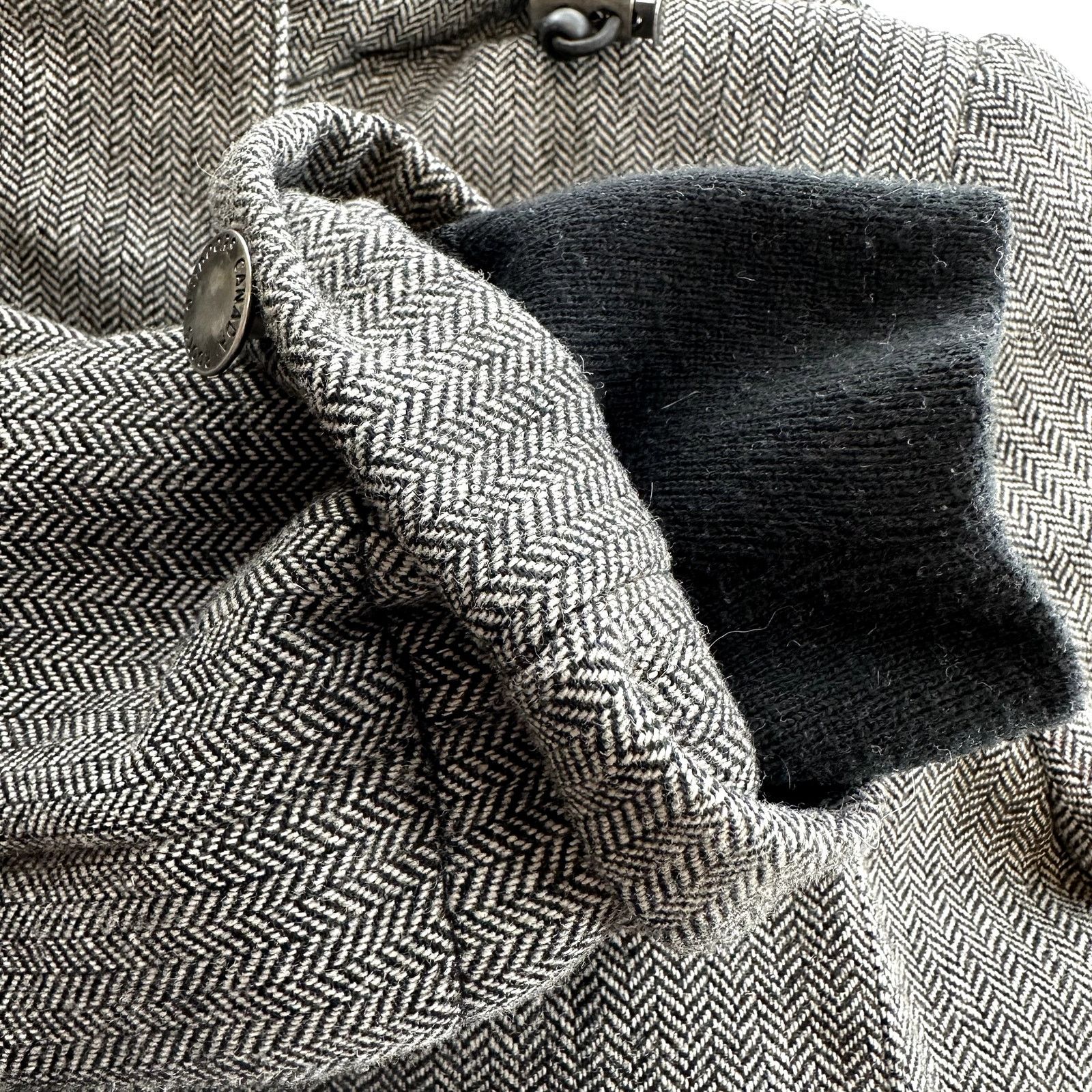 Roots Roots Wool Jacket Herringbone Waterproof Mid Hood Full Zip M Size M / US 6-8 / IT 42-44 - 5 Thumbnail