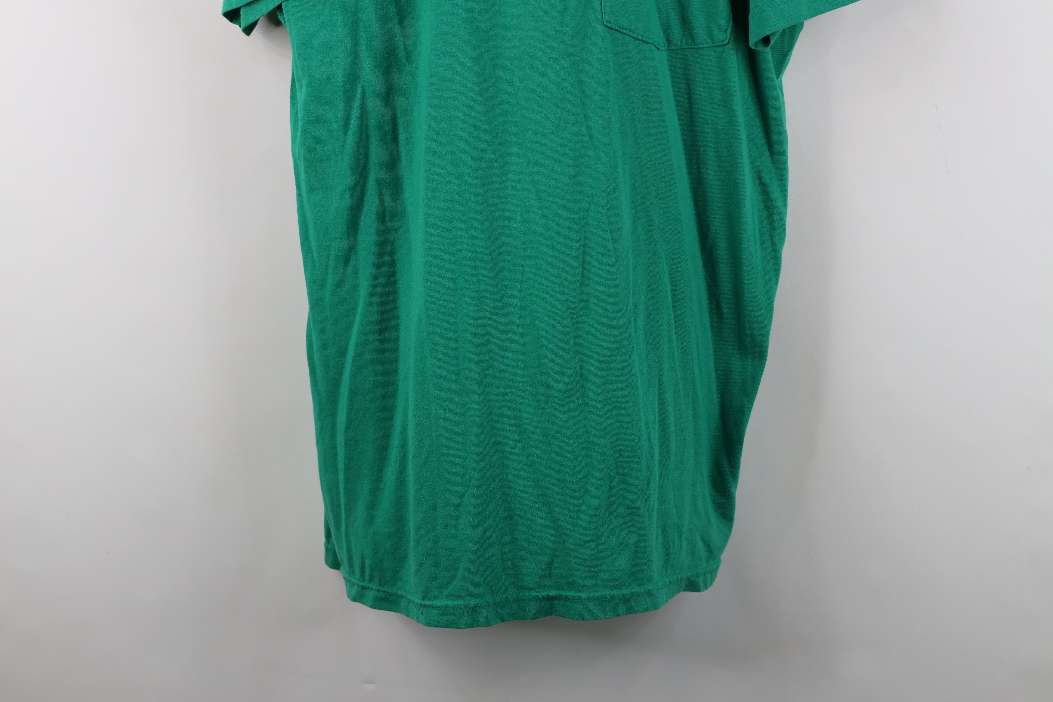 Vintage Vintage 90s Streetwear Short Sleeve Pocket T-Shirt Kelly Size US XL / EU 56 / 4 - 3 Thumbnail