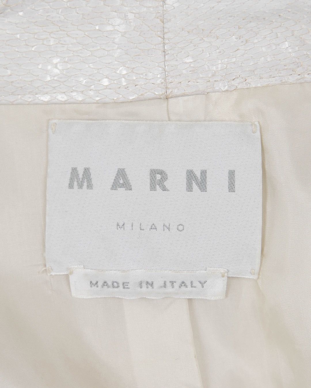Marni Marni White Leather Cropped Jacket Size M / US 6-8 / IT 42-44 - 8 Thumbnail