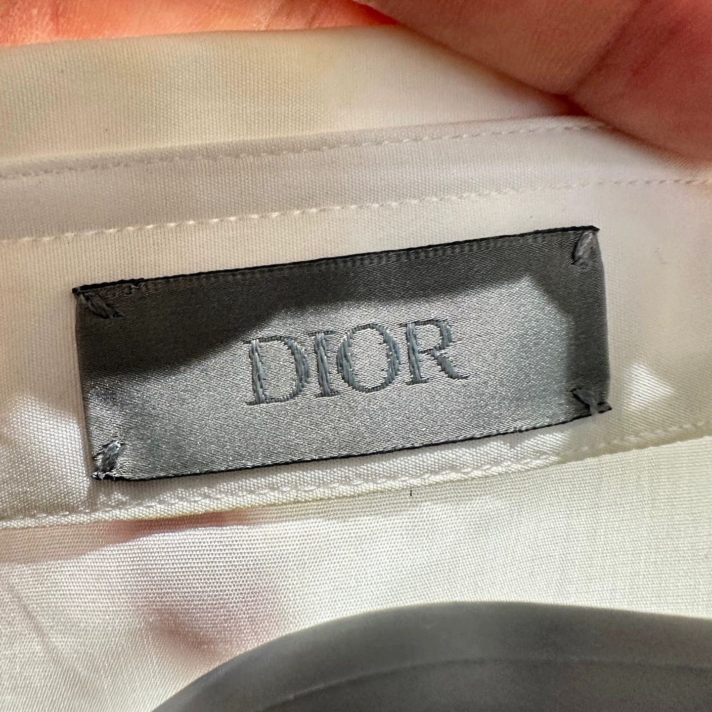 Dior White Long-Sleeve Button-Up Shirt Size US M / EU 48-50 / 2 - 3 Thumbnail