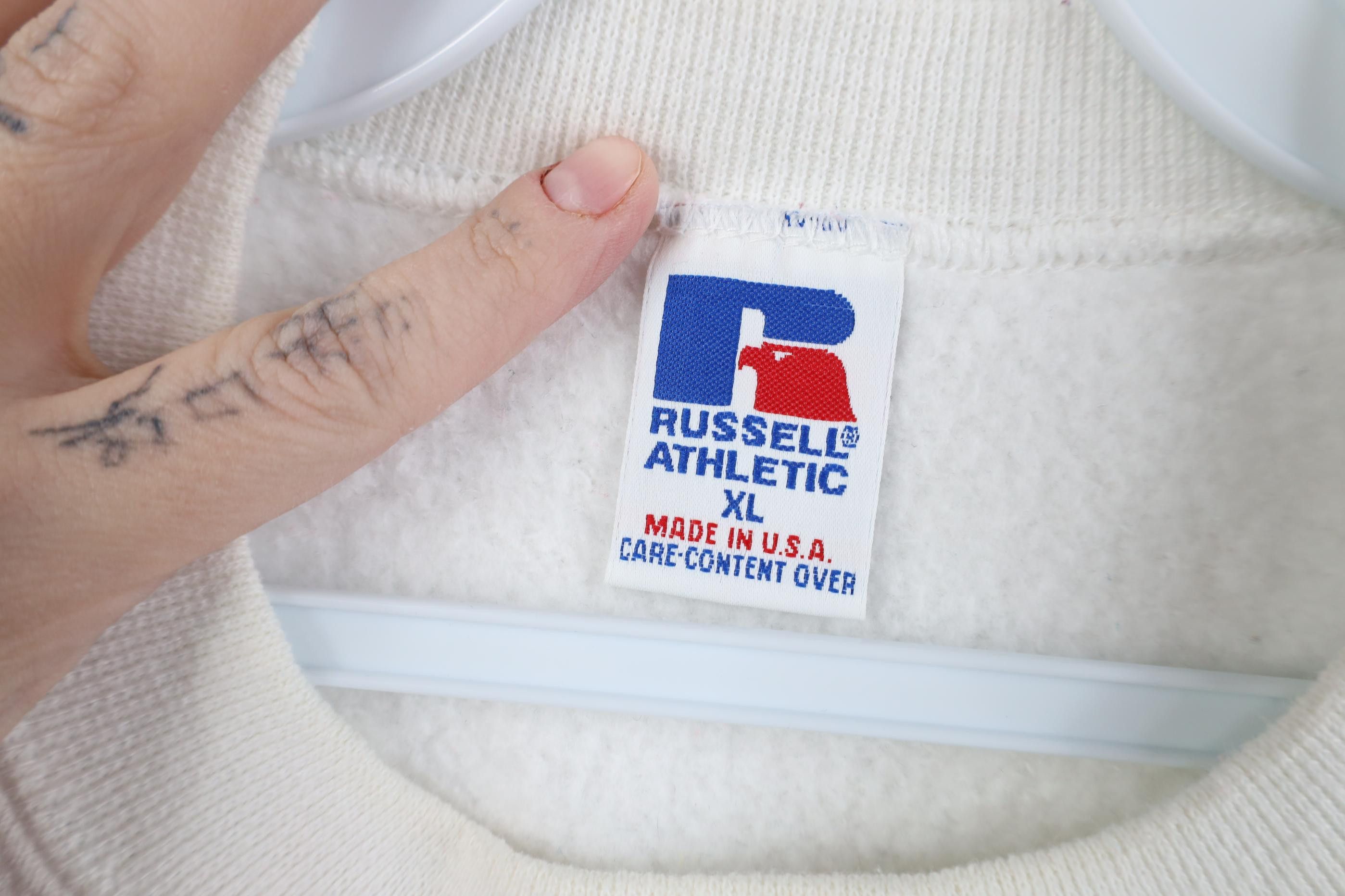 Russell Athletic Vintage 90s Russell Athletic Companies Sweatshirt White USA Size US XL / EU 56 / 4 - 7 Thumbnail