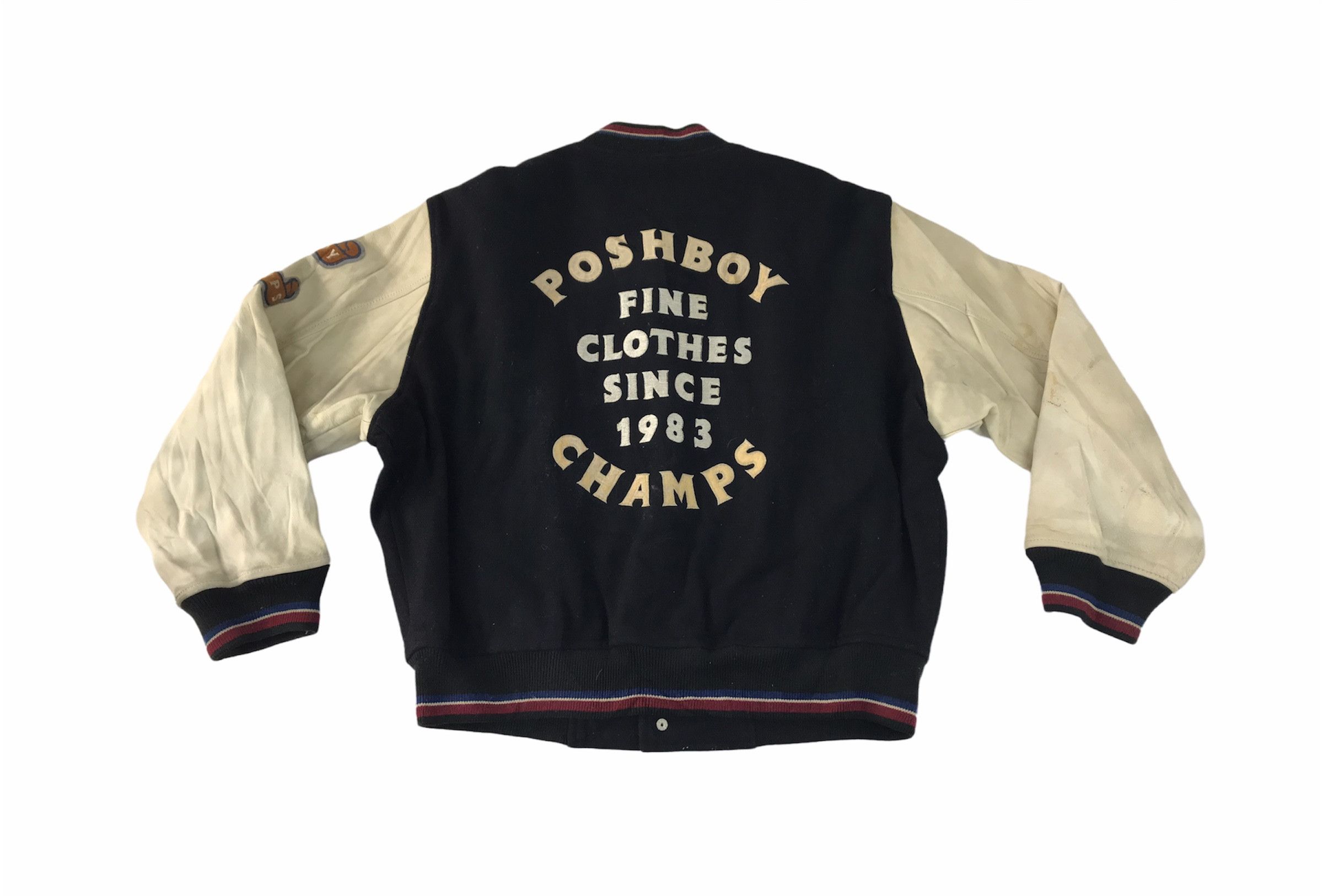 Genuine Leather Posh Boy Champs Varsity Jacket Leather Sleeve Padded Inner Size US M / EU 48-50 / 2 - 1 Thumbnail