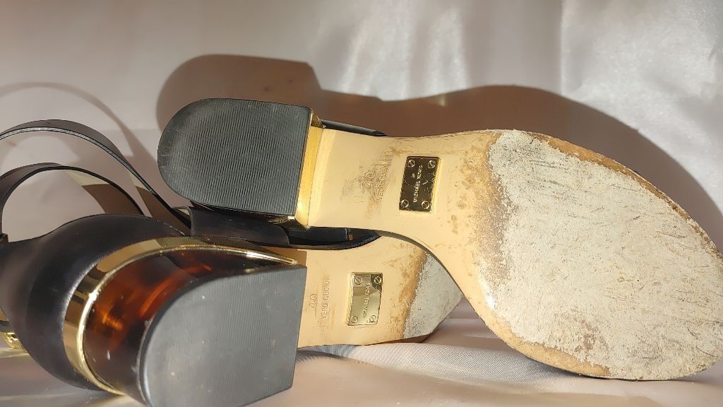 Michael Kors Michael Kors Tulia Black Heel Sandals Size 40 Size US 9.5 / IT 39.5 - 8 Thumbnail
