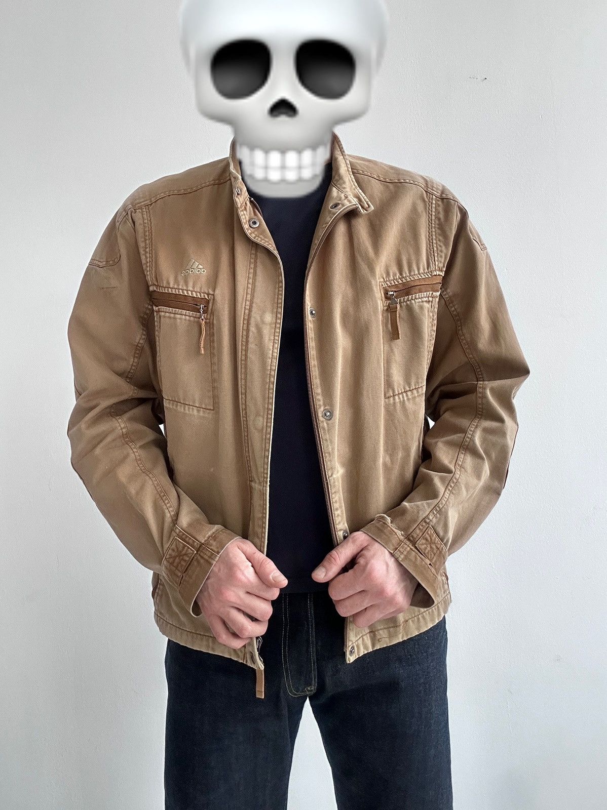 Adidas × Japanese Brand × Vintage Adidas Vintage Y2K Cotton Jacket Size US XL / EU 56 / 4 - 2 Thumbnail