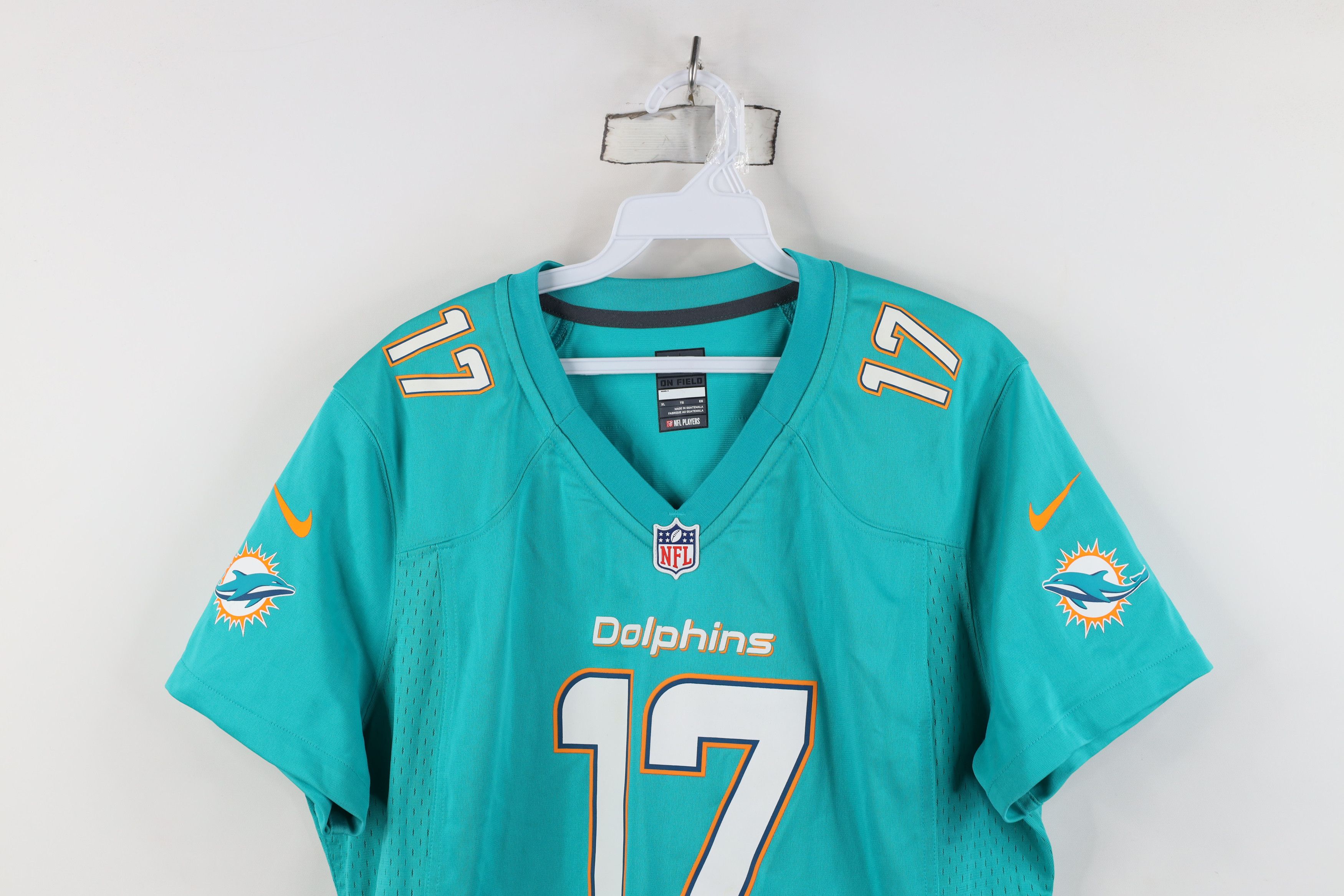 Nike Nike On Field Miami Dolphins Football Jersey Teal #17 Size XL / US 12-14 / IT 48-50 - 2 Thumbnail