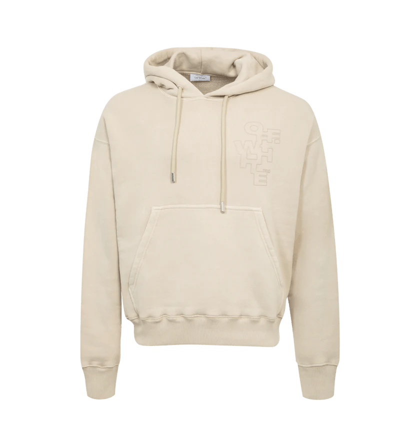 Off-White o1h1sh11224 Outline Arrow Skate Hoodie in Brown Rise Size US XXL / EU 58 / 5 - 1 Thumbnail