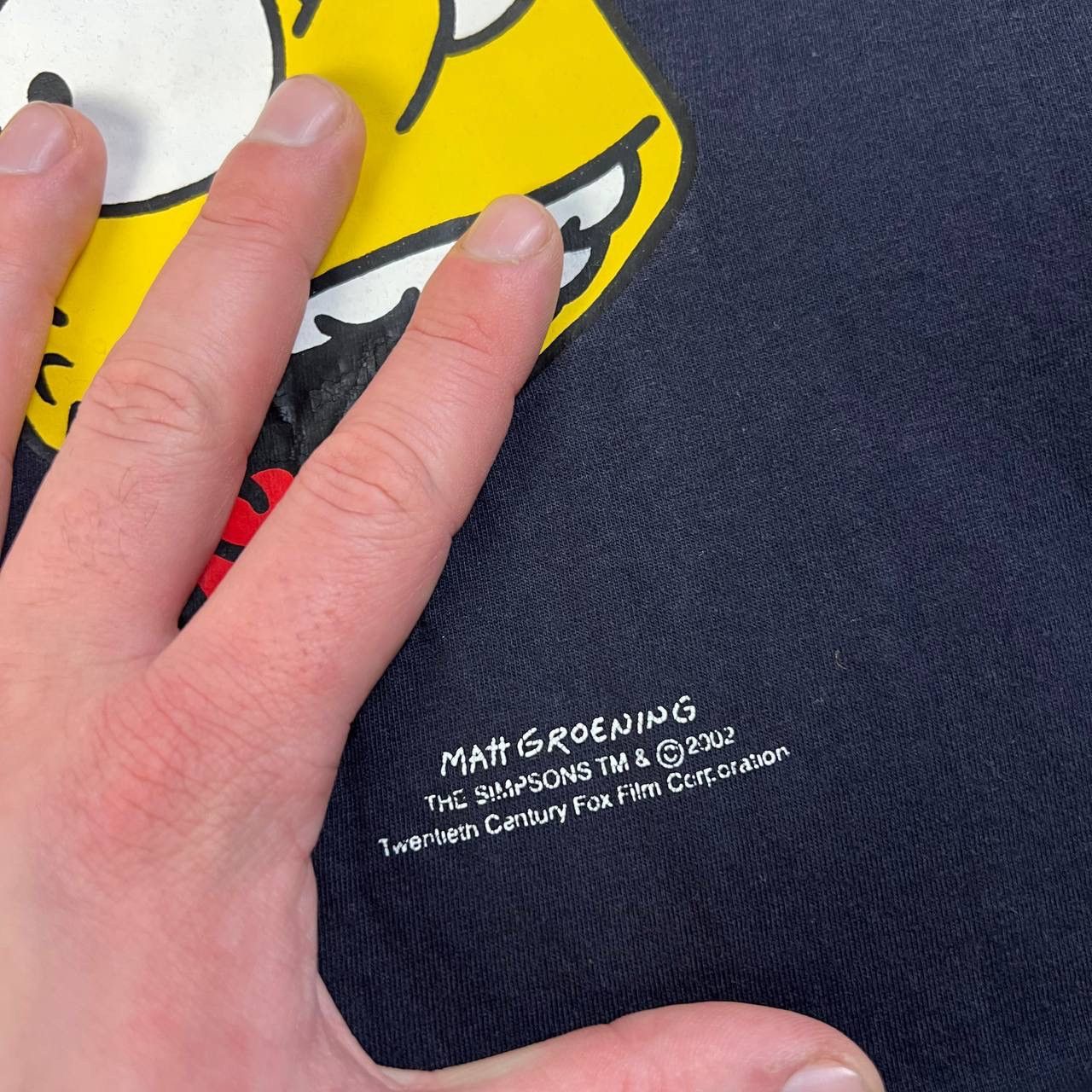 The Simpsons The Simpsons Vintage 2002s Humor Cartoon T-Shirt 1TS37 Size US L / EU 52-54 / 3 - 4 Thumbnail
