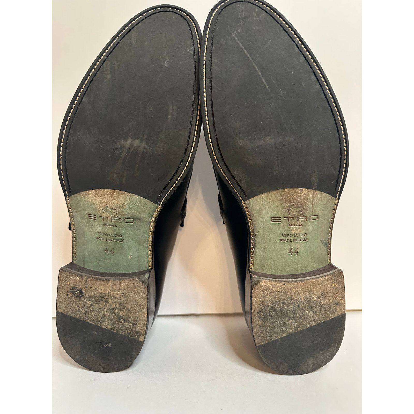 Etro Monk Strap Glossed Black Leather Shoes size IT 44 US 11 Size US 11 / EU 44 - 8 Thumbnail