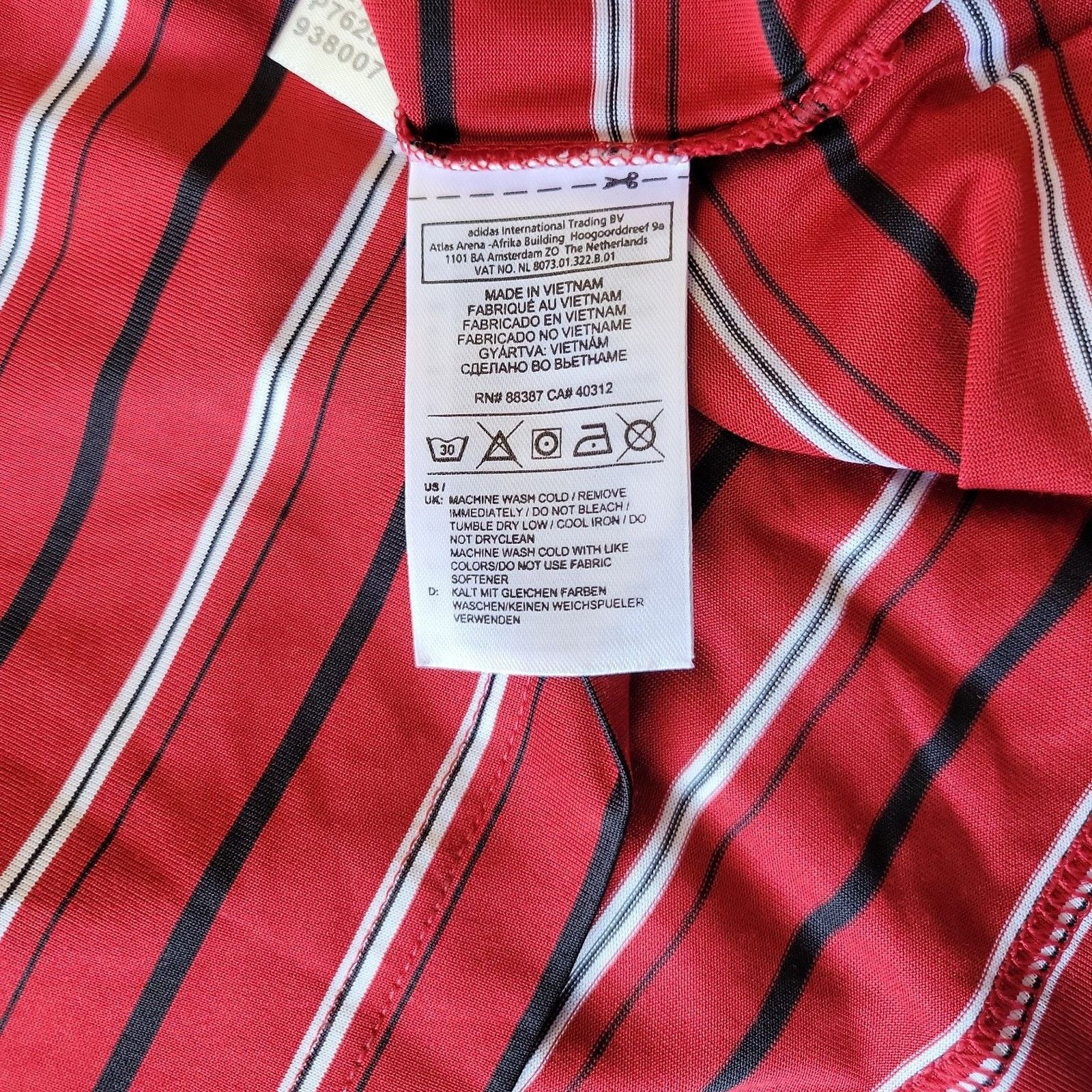 Adidas Men's large Adidas ClimaLite golf polo collared shirt red Size US L / EU 52-54 / 3 - 5 Thumbnail