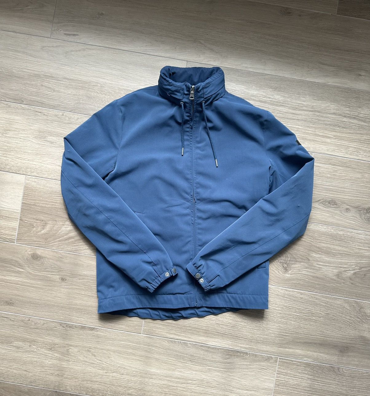 Sandro Sandro Blue Twill Hooded Jacket Size US S / EU 44-46 / 1 - 2 Thumbnail