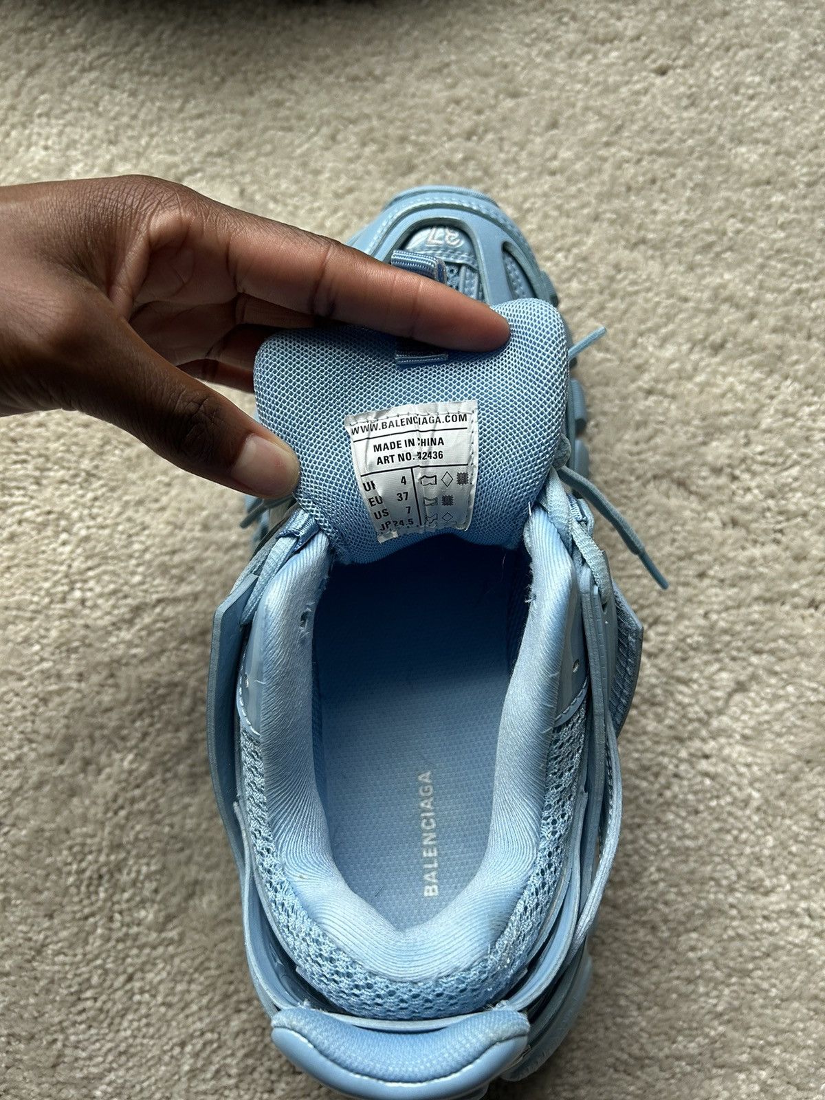 Balenciaga Balenciaga LTE Blue Track Sneaker Size US 6 / IT 36 - 2 Thumbnail