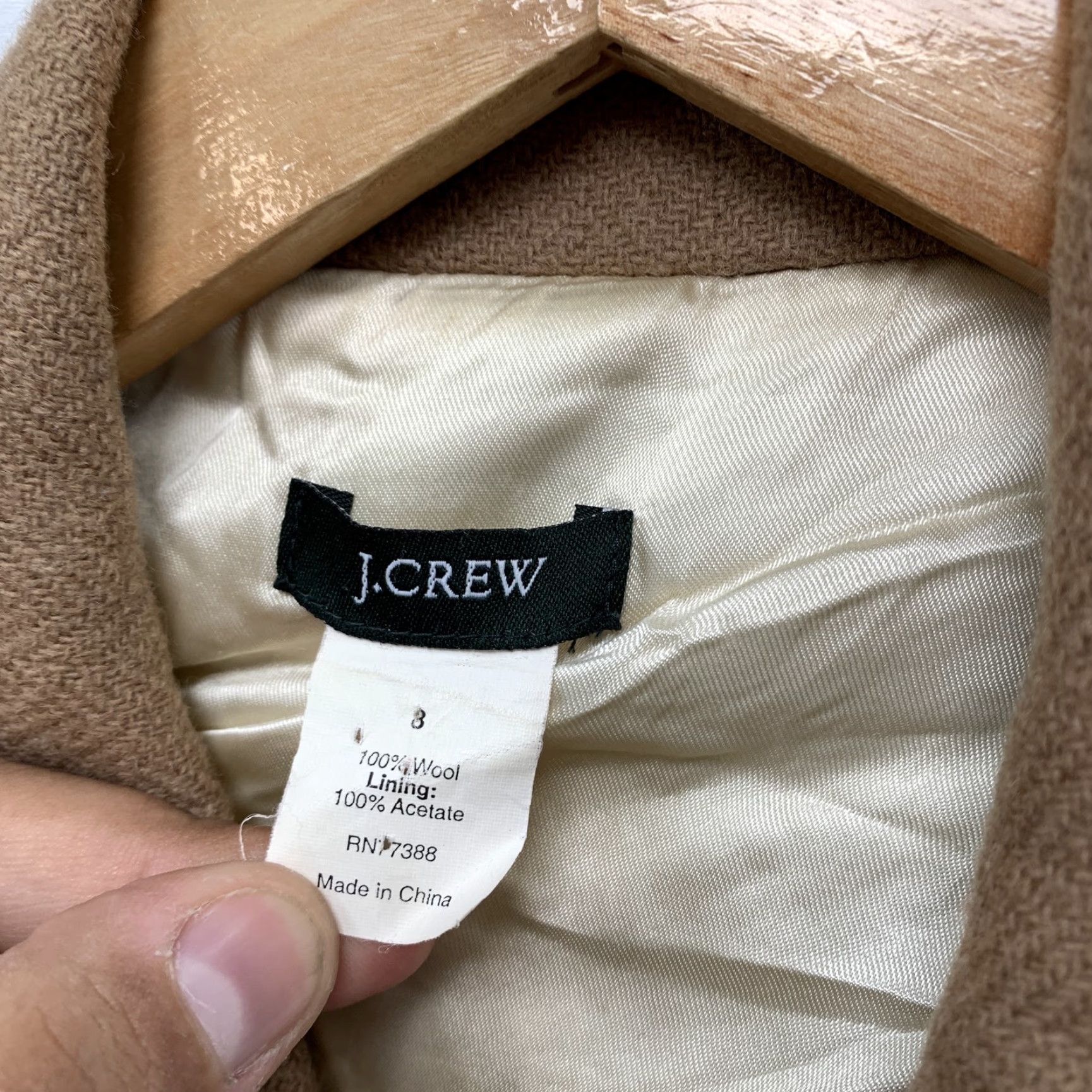 J.Crew VINTAGE J.CREW Wool Blazer Brown Blazer Womens 3 Button Up Business Casual Adult Regular 3 Brown Womens Blazer 90s? Size XS / US 0-2 / IT 36-38 - 3 Thumbnail
