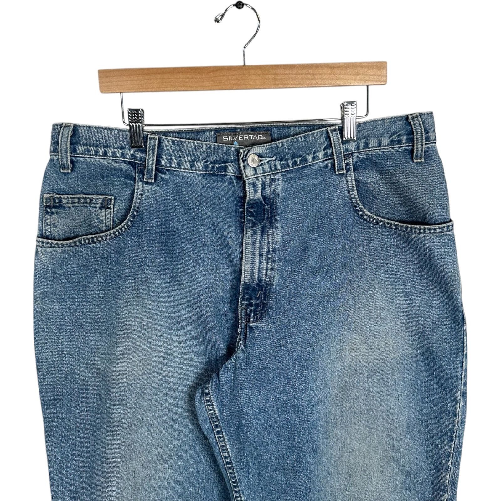 Levi's Vintage Levi's SilverTab Baggy Fit Jeans 38x30 Size US 38 / EU 54 - 2 Thumbnail