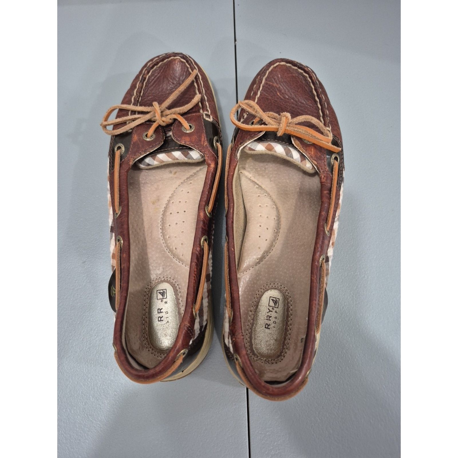 Sperry Sperry Angelfish Top Sider Plaid Slip On Boat Shoes Size 8M Size US 8 / IT 38 - 8 Thumbnail