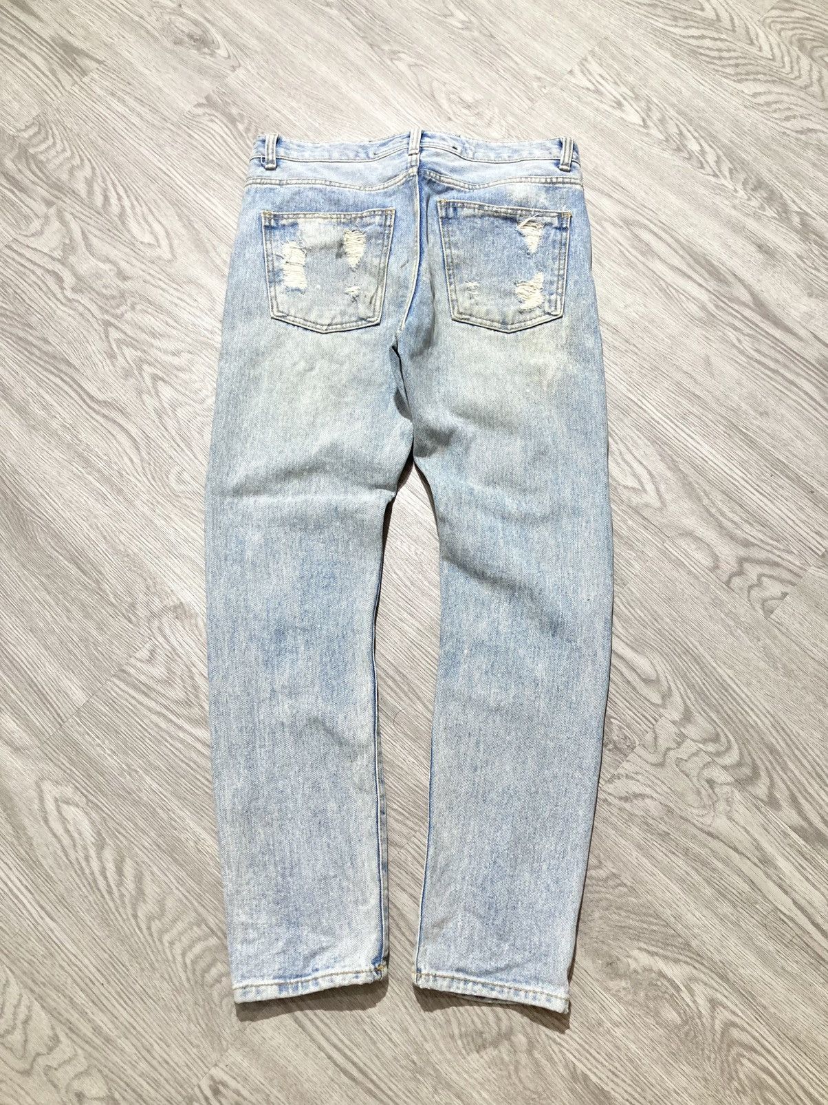 If Six Was Nine 2000s Idun Distressed Ripped Denim Blue Jeans Lgb Punk Style Size US 30 / EU 46 - 12 Thumbnail