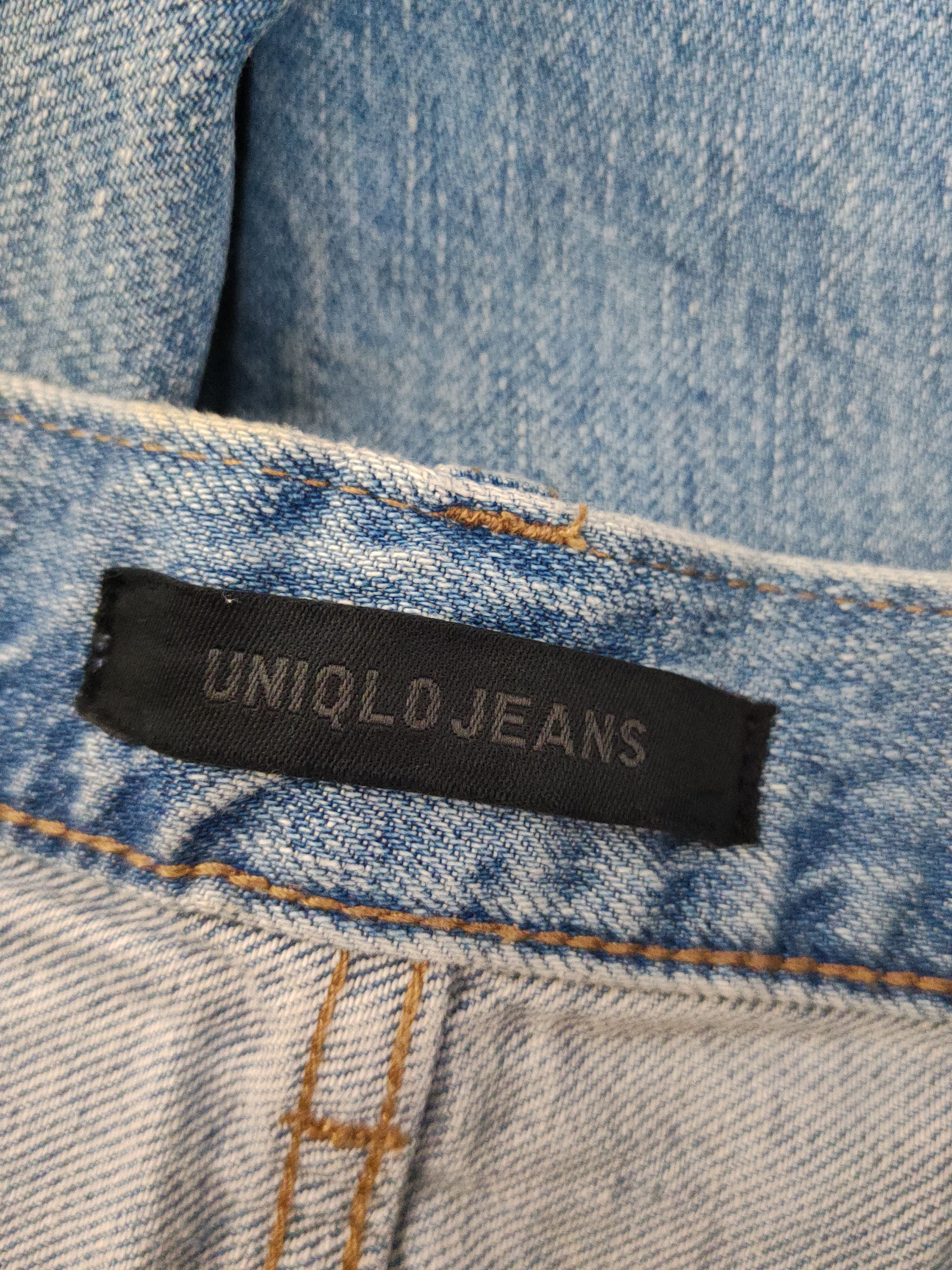 Japanese Brand Uniqlo fabric by kaihara Distress Ripped denim Jeans #W1296 Size US 27 - 16 Thumbnail