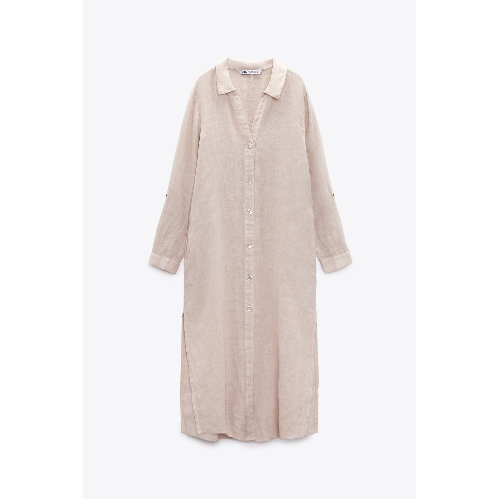 Zara Zara Linen Button Up Tunic Size XS / US 0-2 / IT 36-38 - 12 Thumbnail