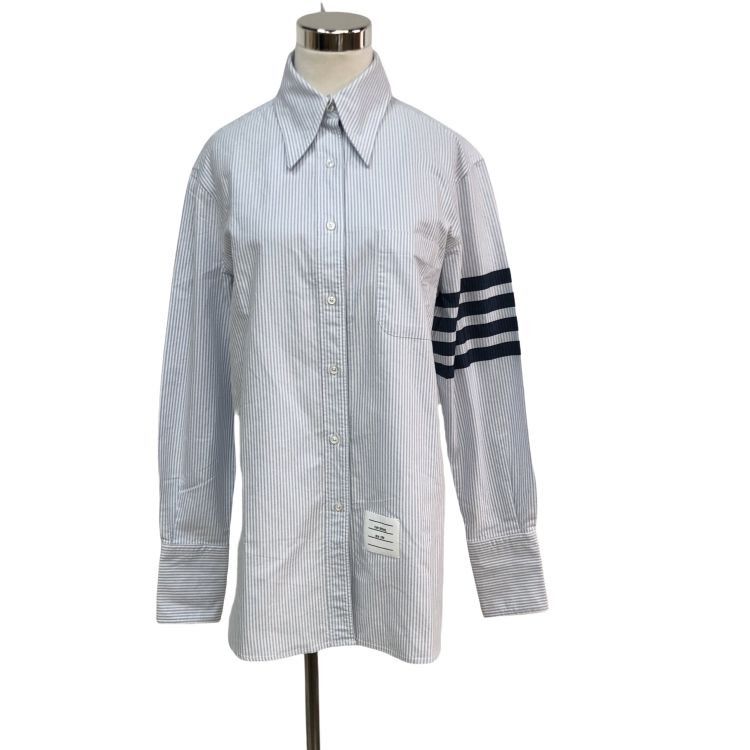 Thom Browne Thom Browne Striped Oxford Shirt US M Size US XXS / EU 40 - 1 Thumbnail