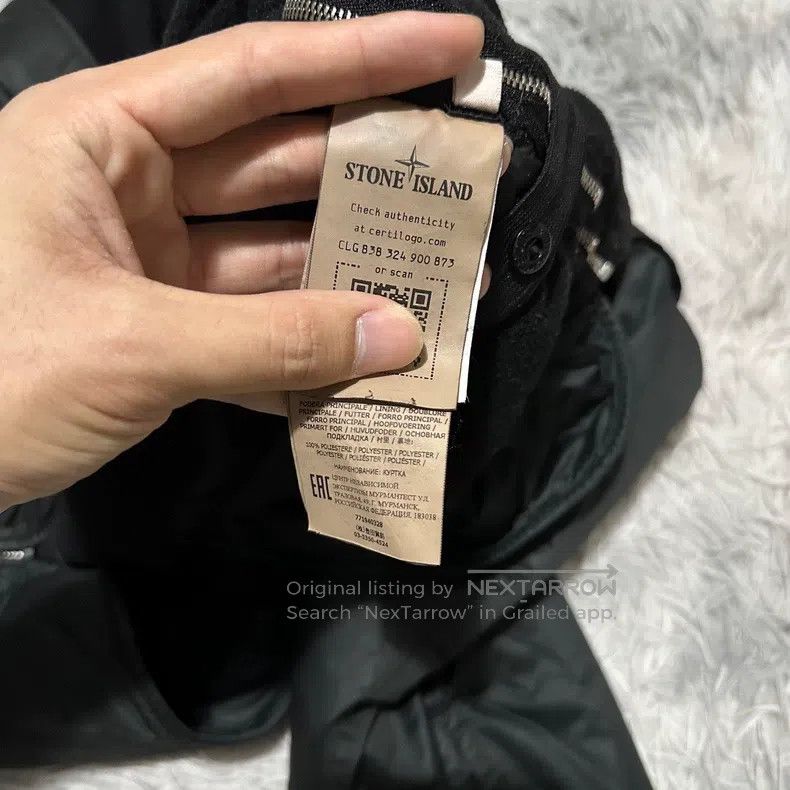 Stone Island Stone Island Shadow Series V Neck Nylon Jacket, Black, L S Size US L / EU 52-54 / 3 - 6 Thumbnail