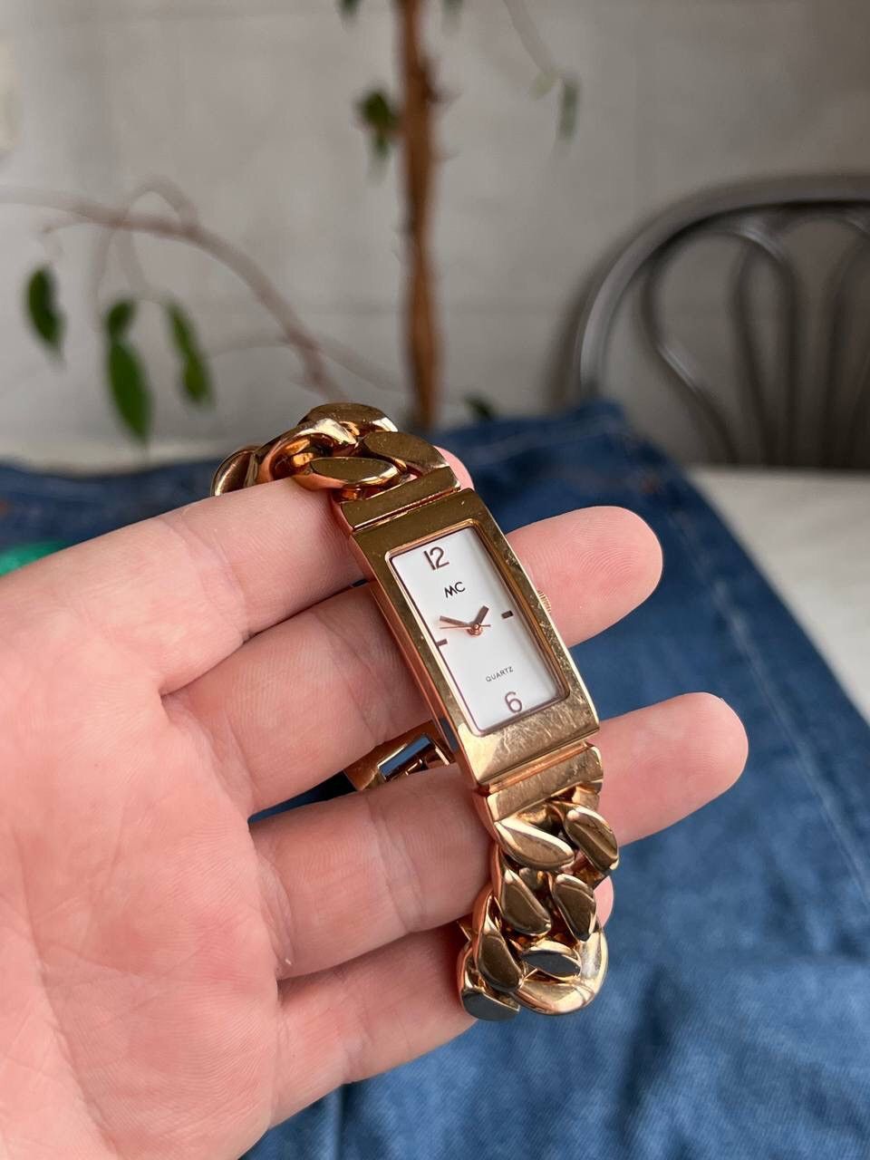 Japanese Brand × Vintage Vintage Japanese style Chain Metal futuristic Watch Bracelet Size ONE SIZE - 4 Thumbnail