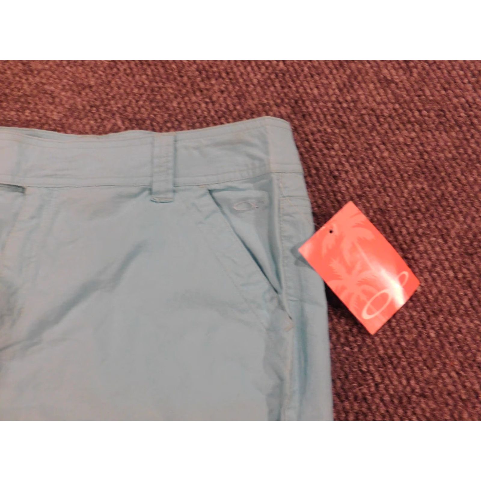 Ocean Pacific Ocean Pacific Skirt Womens 11 Blue Chino pull on stretch Knee Length A-Line Knit Cotton Casual - Womens Size 32" / US 10 / IT 46 - 4 Thumbnail