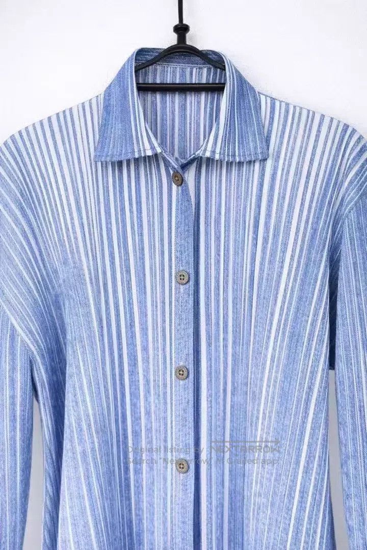 Issey Miyake Issey Miyake Denim Dress Size L / US 10 / IT 46 - 3 Thumbnail
