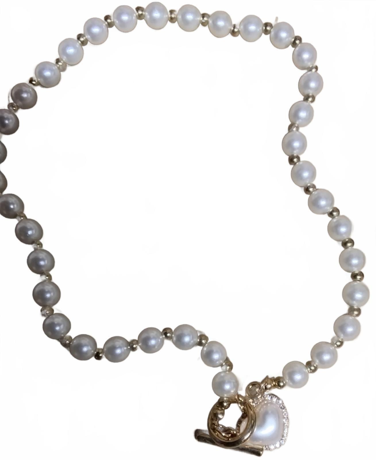 Other Sparkling Heart Pearl Necklace & Earrings Set - Act Fast! Size ONE SIZE - 4 Thumbnail