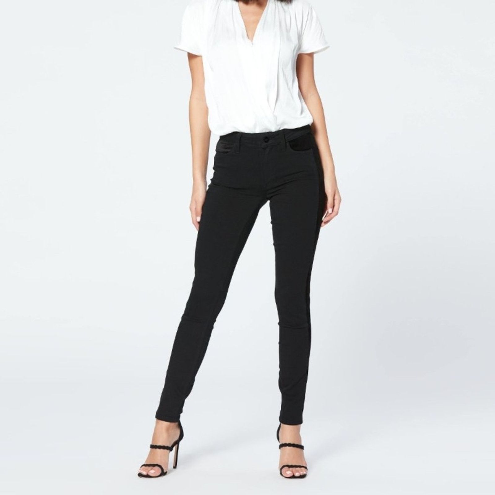 Anthropologie Anthropologie PAIGE Black Hexton High Jacket Size 25" / US 0 / IT 36 - 11 Thumbnail