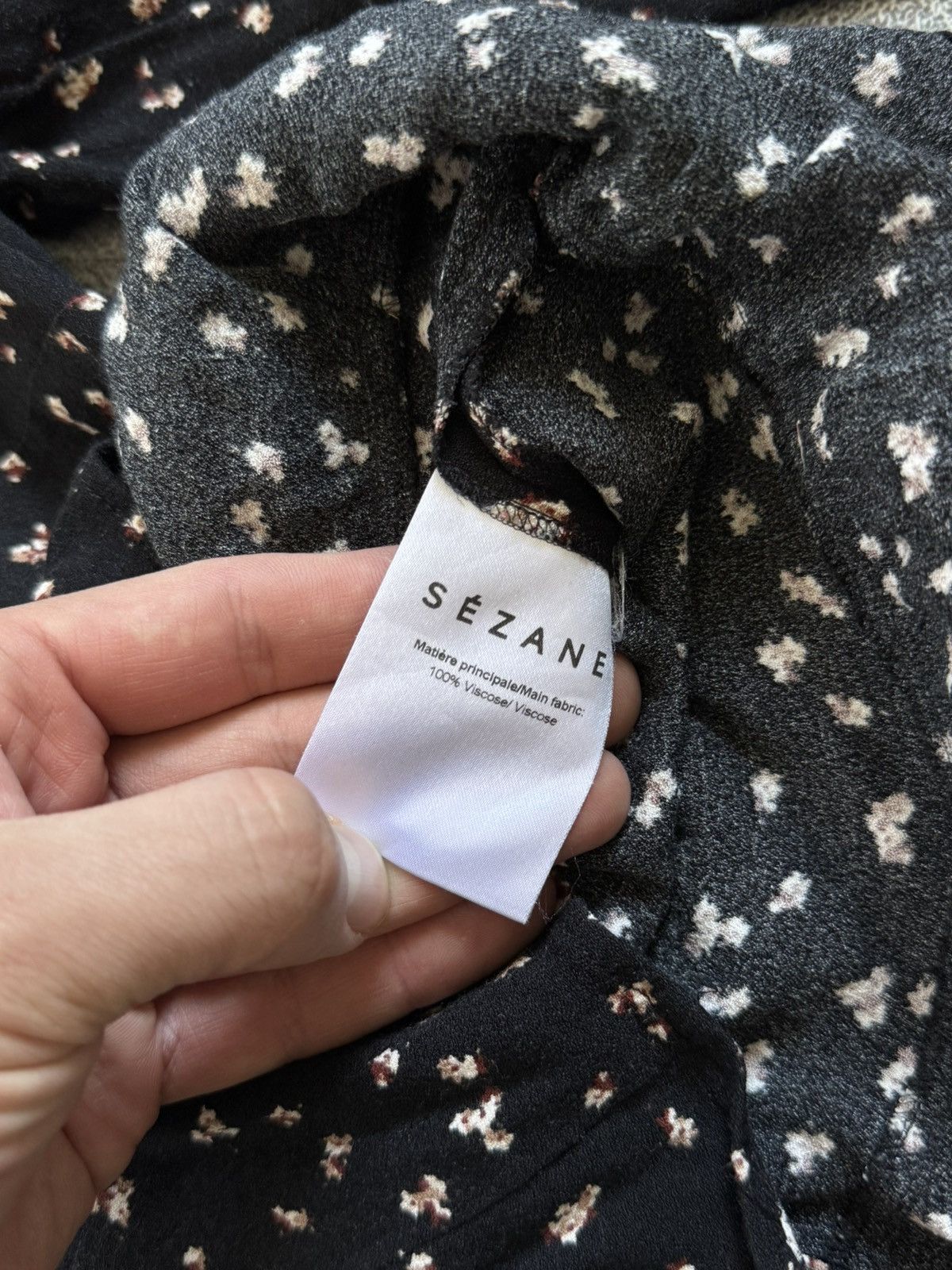 Sezane Sezane Floral Print Button Blouse Multicolor Long Sleeve Top Size XS / US 0-2 / IT 36-38 - 7 Thumbnail
