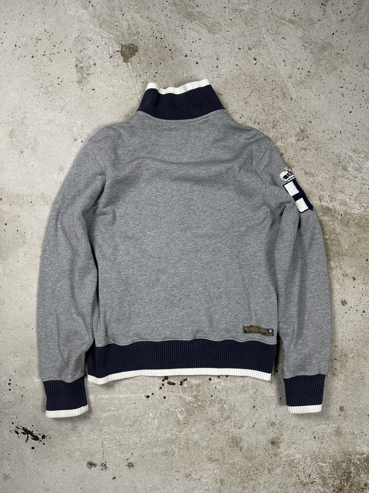 La Martina × Vintage Vintage Y2K La Martina Argentina Full Zip Sweatshirt Grey Size US L / EU 52-54 / 3 - 2 Thumbnail