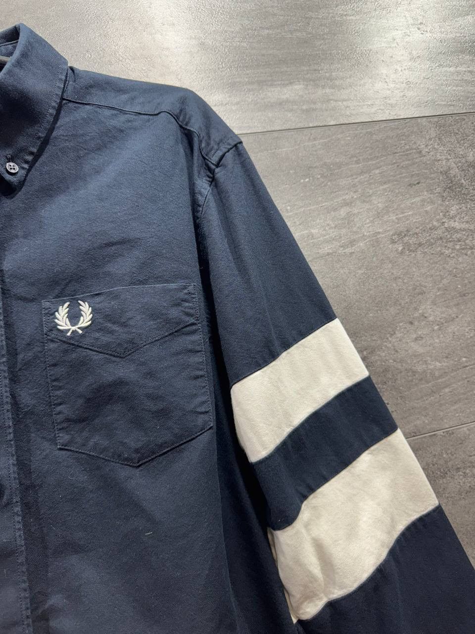 Fred Perry Fred Perry Navy Blue Casual Shirt Size US M / EU 48-50 / 2 - 2 Thumbnail