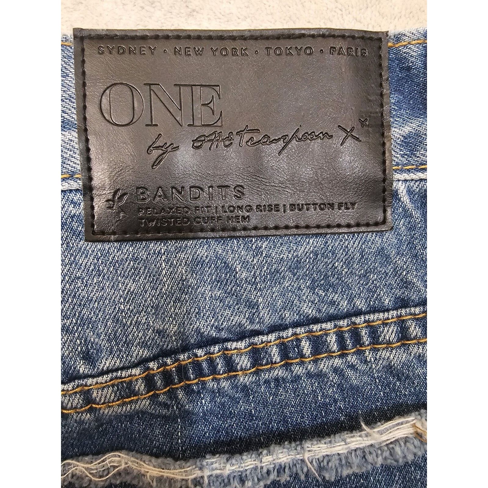 One Teaspoon One Teaspoon Bandits Relaxed Button Fly micro Short 26 W 30 Size 26" / US 2 / IT 38 - 6 Thumbnail