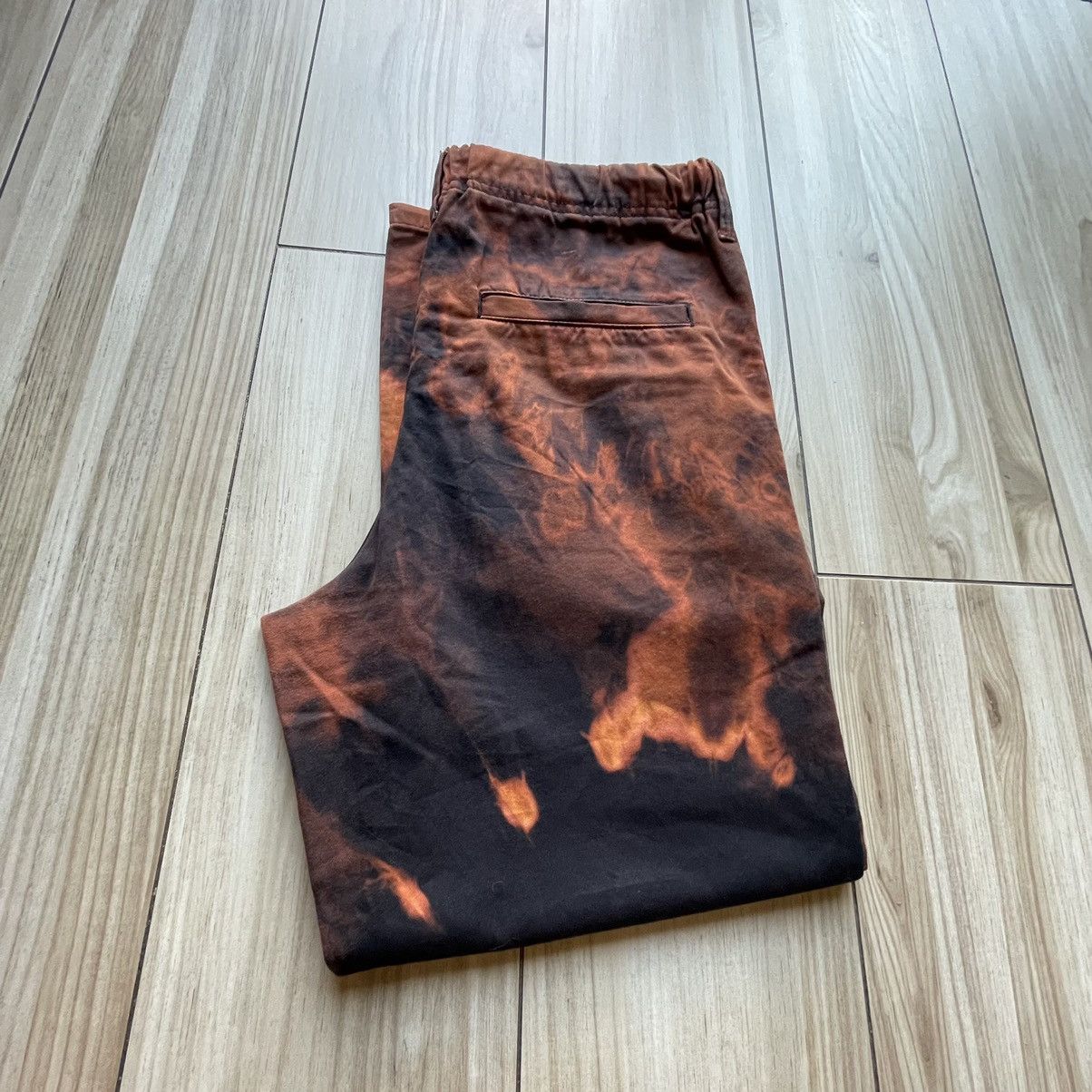 Designer × H&M Baggy jeans Black+Orange Combination color pants Size US 34 / EU 50 - 5 Thumbnail