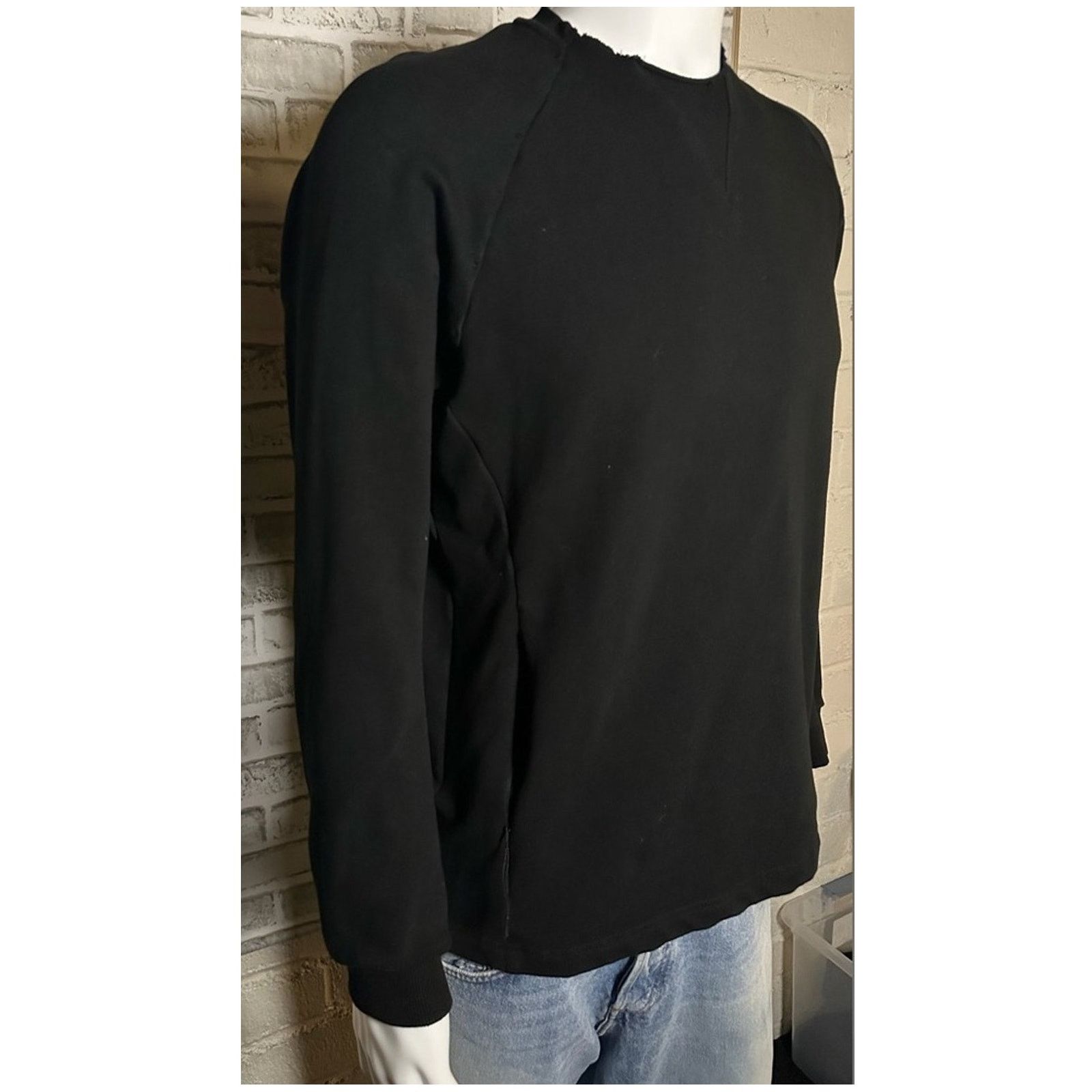Devoa Long Sleeve Soft Jersey Pullover size L Black Cotton Japan Size US L / EU 52-54 / 3 - 2 Thumbnail