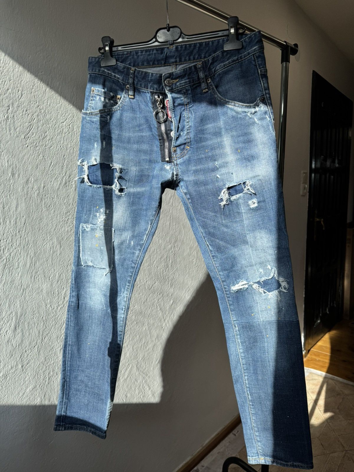 Designer × Dsquared2 Dsquared2 Skater Jeans Distressed Washed Made in Italy Size US 32 / EU 48 - 5 Thumbnail