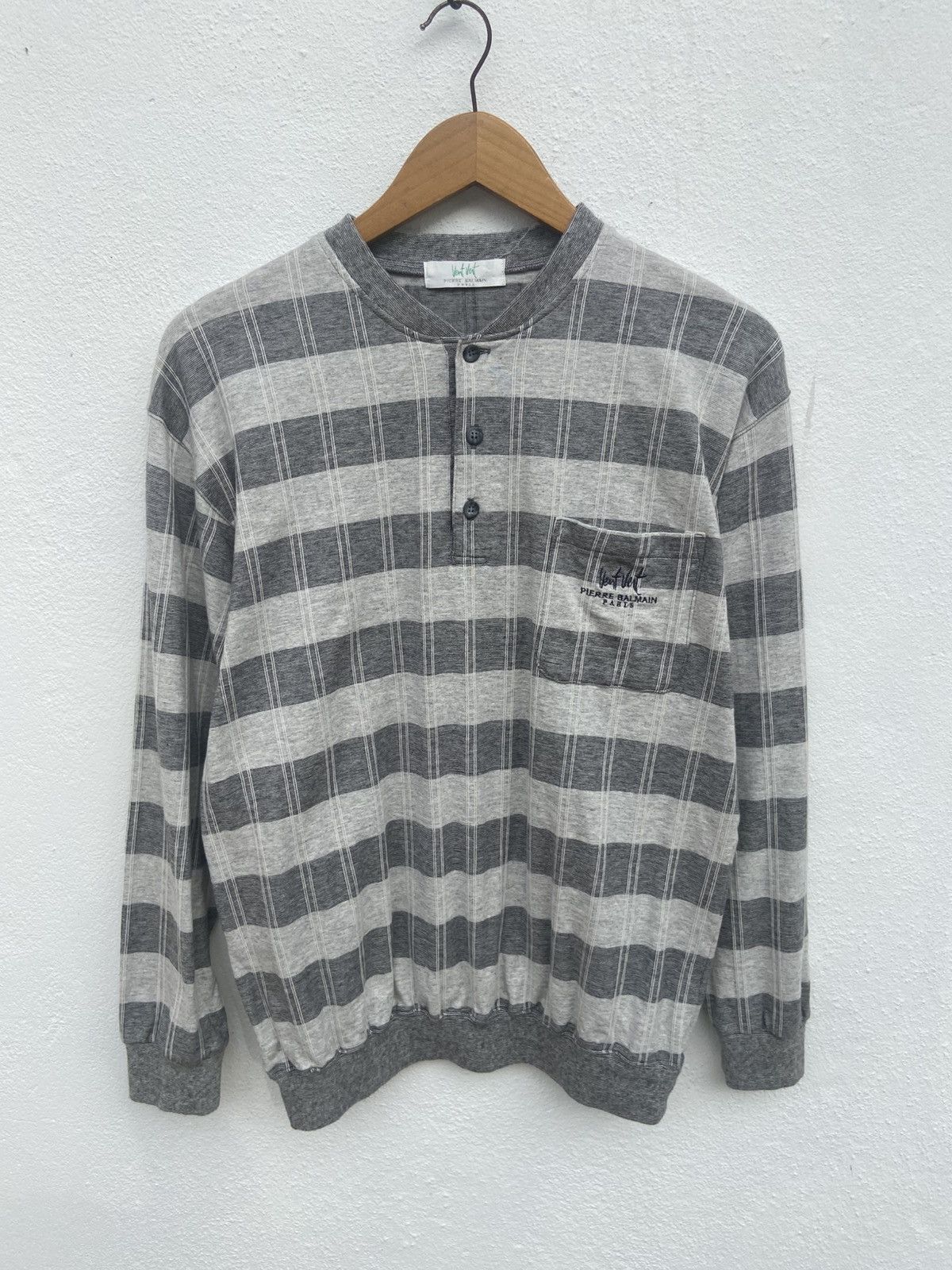 Pierre Balmain Vintage Pierre Balmain sweatshirt Vent Vert Size US M / EU 48-50 / 2 - 2 Thumbnail
