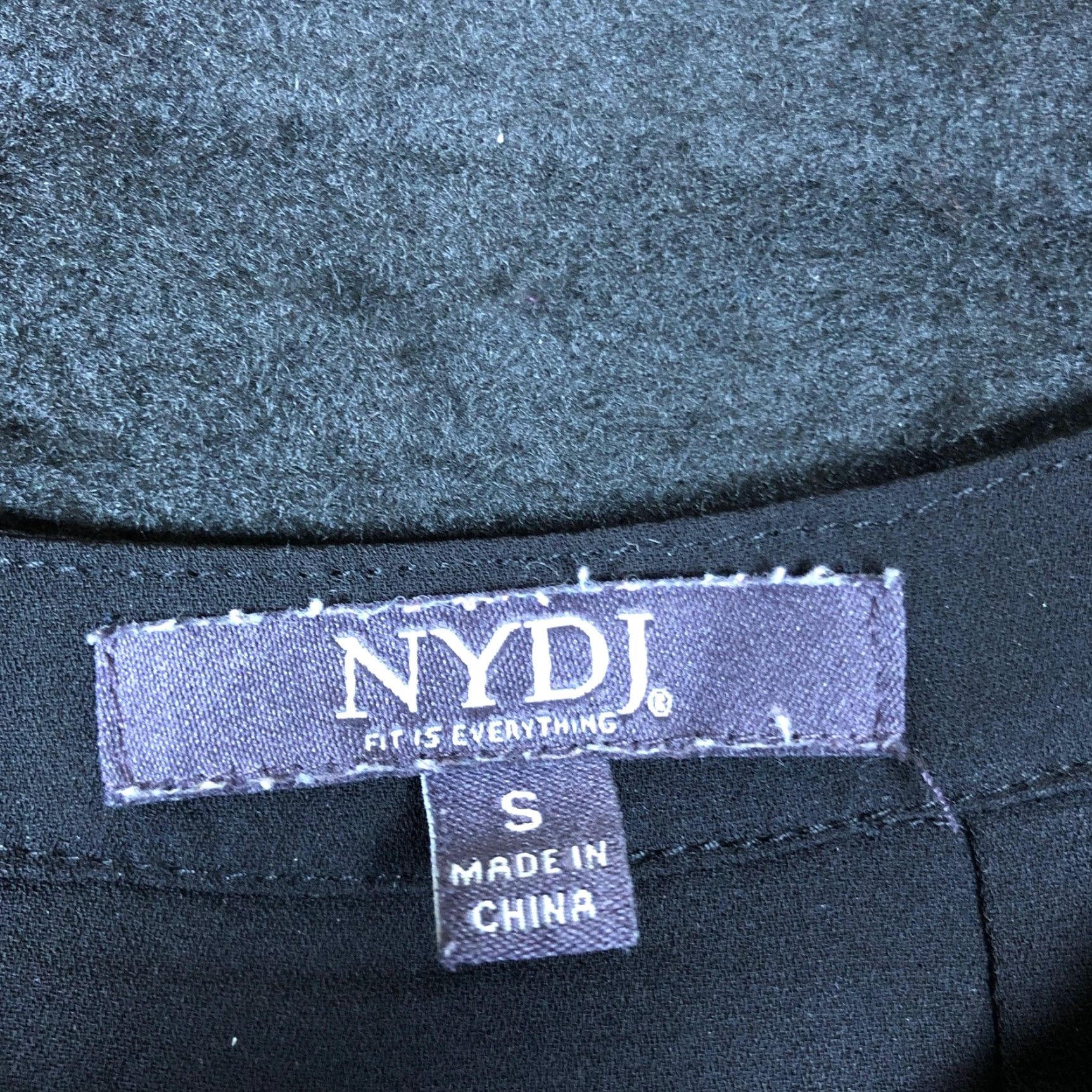 NYDJ NYDJ Womens Blouse Black 1/4 Button Long Sleeve Relaxed Tunic Sheer Small Size S / US 4 / IT 40 - 6 Thumbnail
